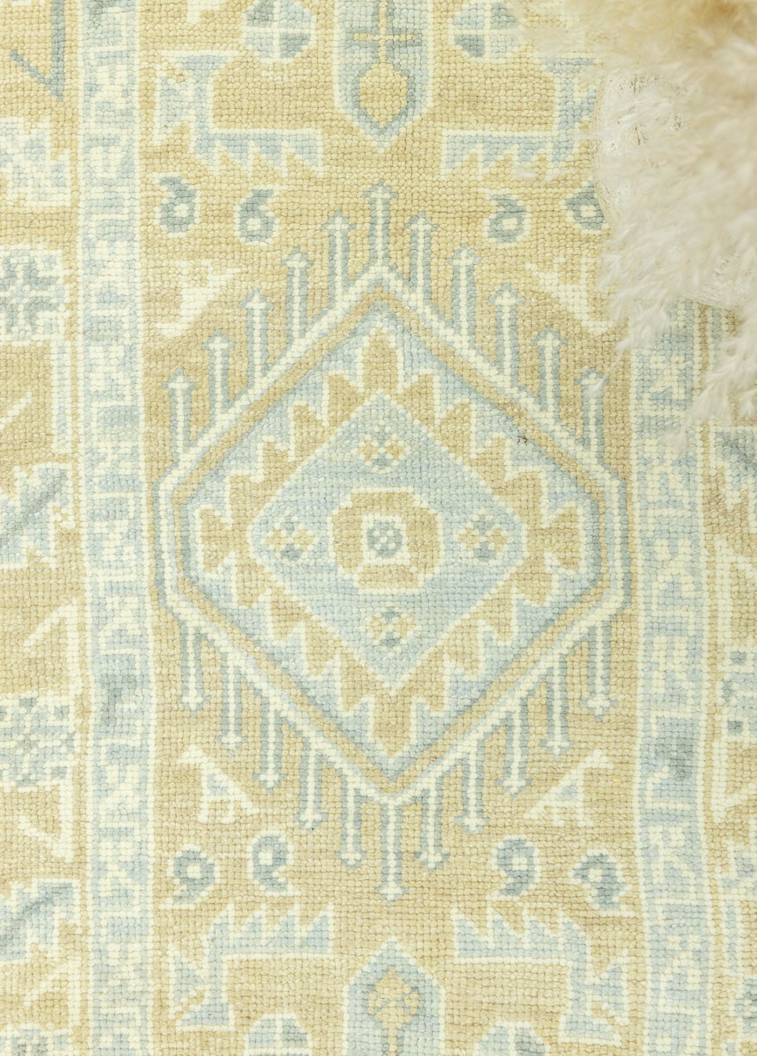 Soho Antiq-Boraz İlkel Desenli Pastel Yolluk 89x404 Cm-Halı-3-Milagron.com