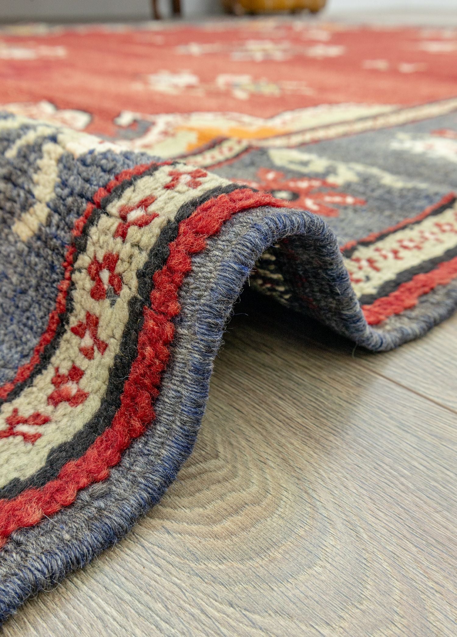 Soho Antiq-Bordeaux çiçekli El Dokuma Yün Halı 198x296 Cm-Halı-5-Milagron.com