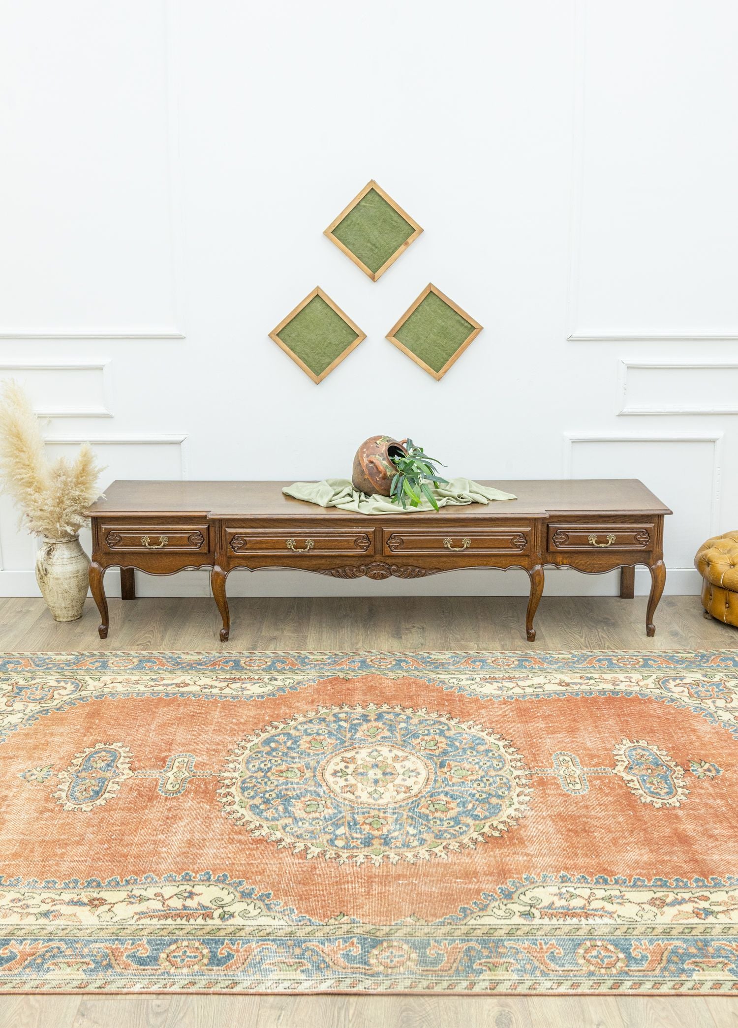 Soho Antiq-Camel Madalyon Desenli Halı 190x310 Cm-Halı-2-Milagron.com