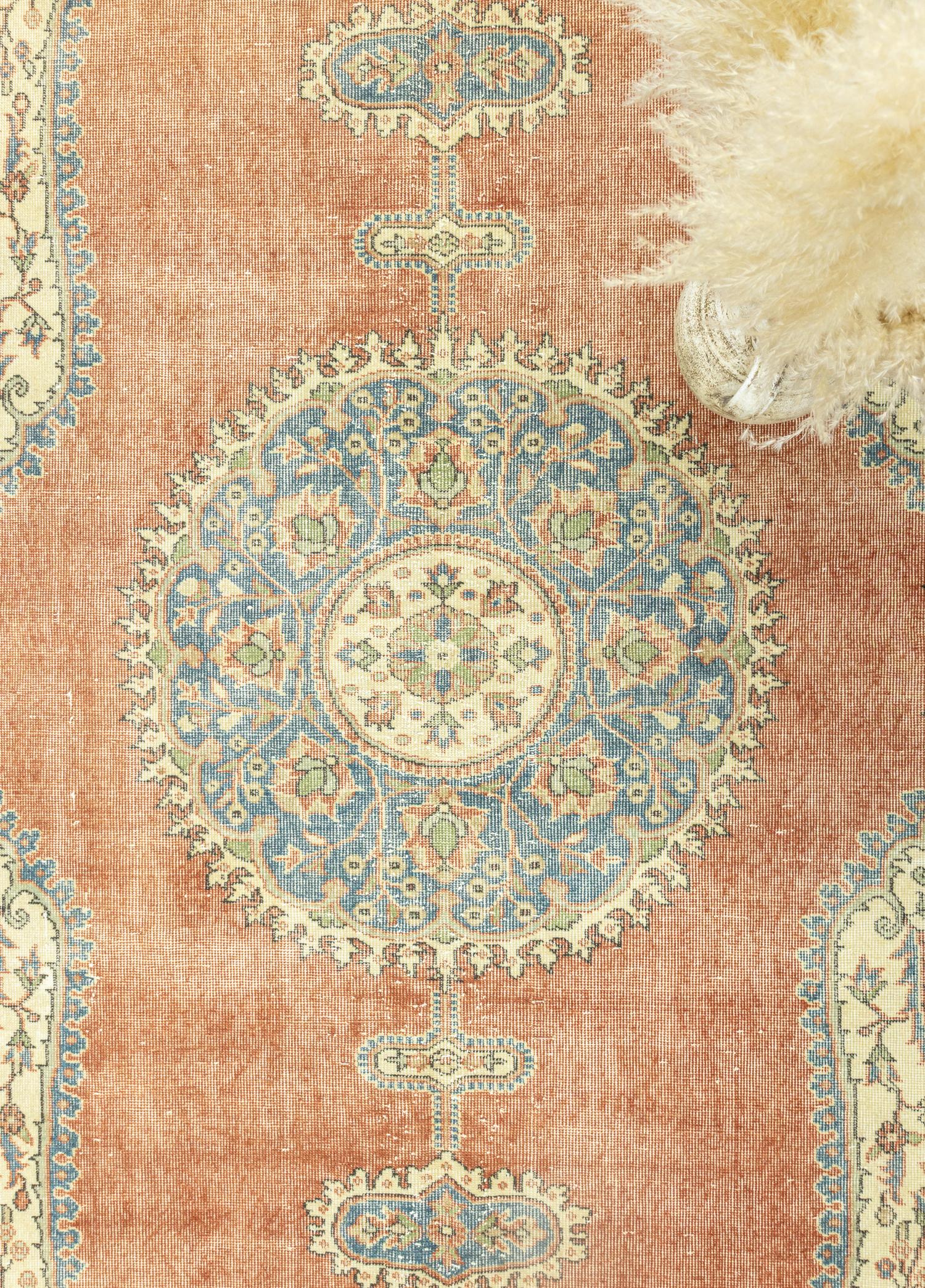 Soho Antiq-Camel Madalyon Desenli Halı 190x310 Cm-Halı-3-Milagron.com