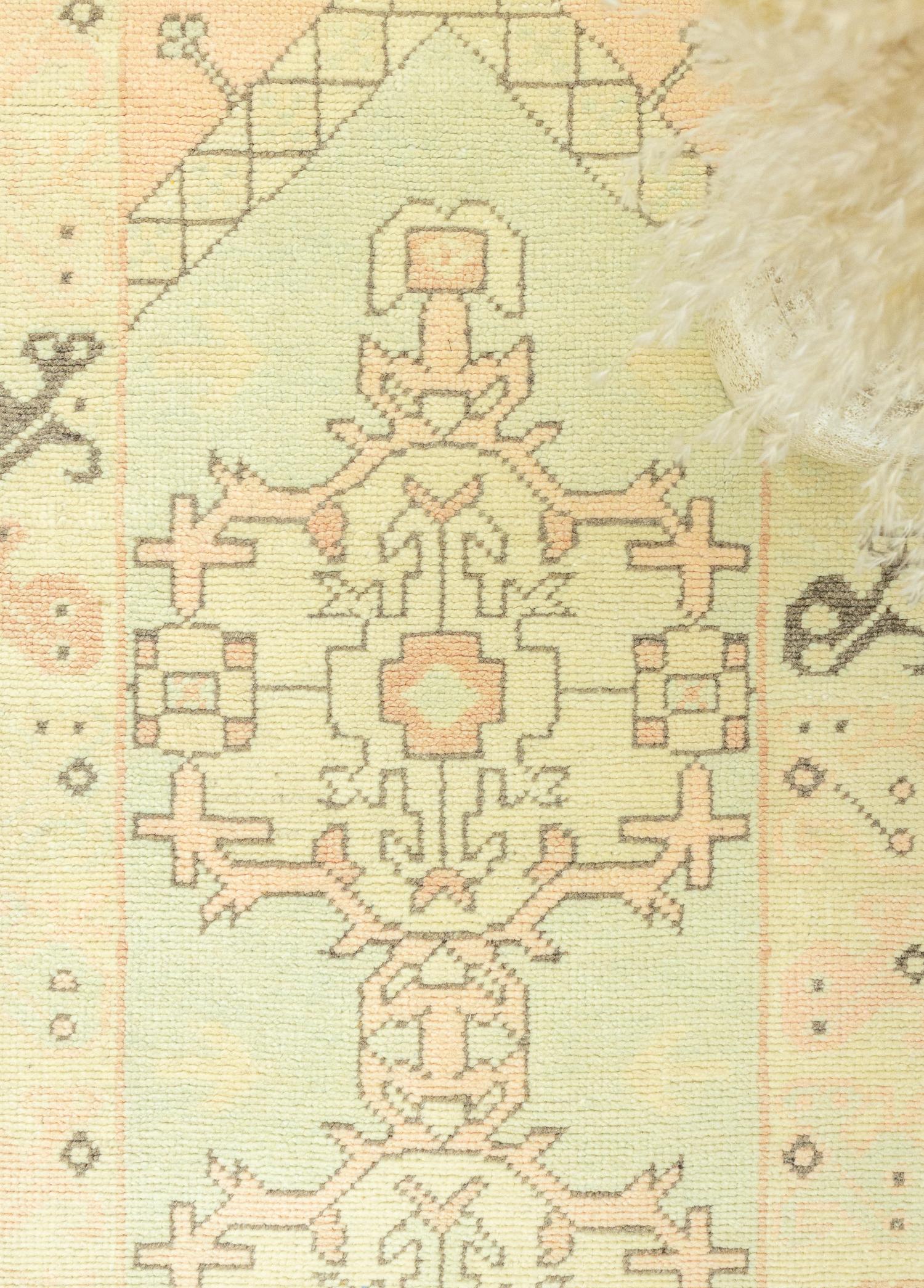 Soho Antiq-Dalen İlkel Tasarımlı Yün Yolluk 87x371 Cm-Halı-3-Milagron.com