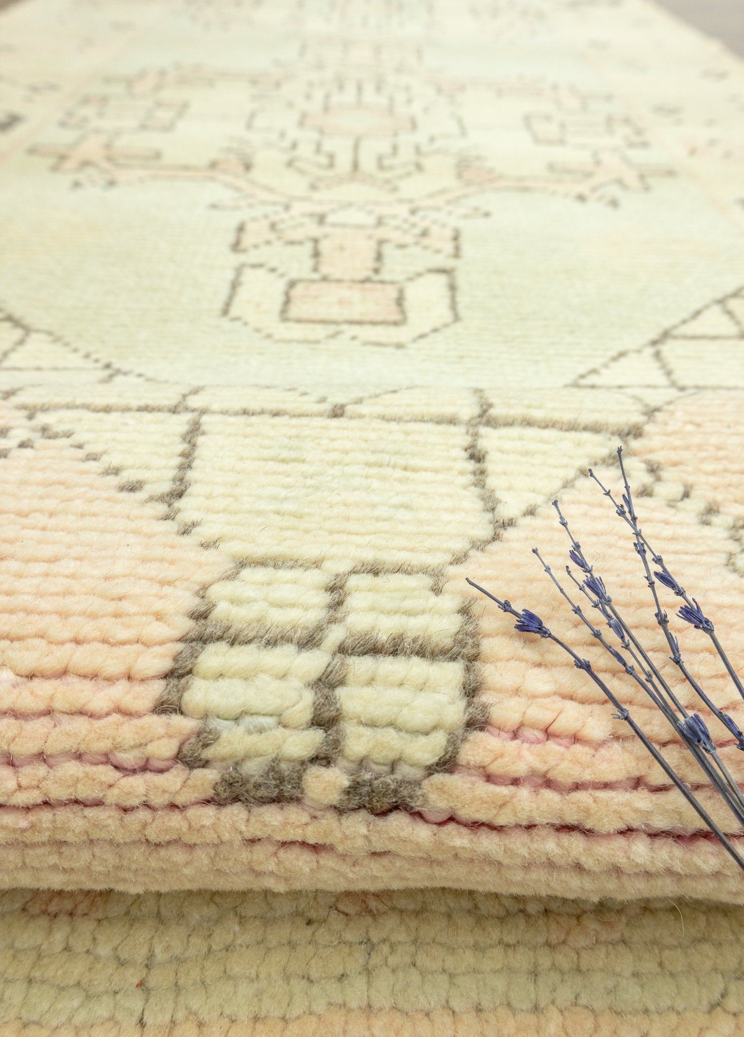 Soho Antiq-Dalen İlkel Tasarımlı Yün Yolluk 87x371 Cm-Halı-4-Milagron.com