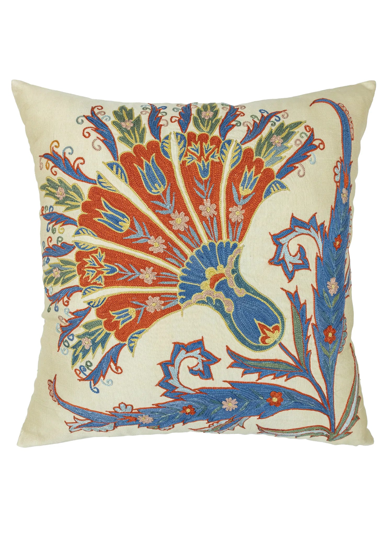 Soho Antiq-Dali Dekoratif Suzani Kırlent 50x50 Cm-1-Milagron.com