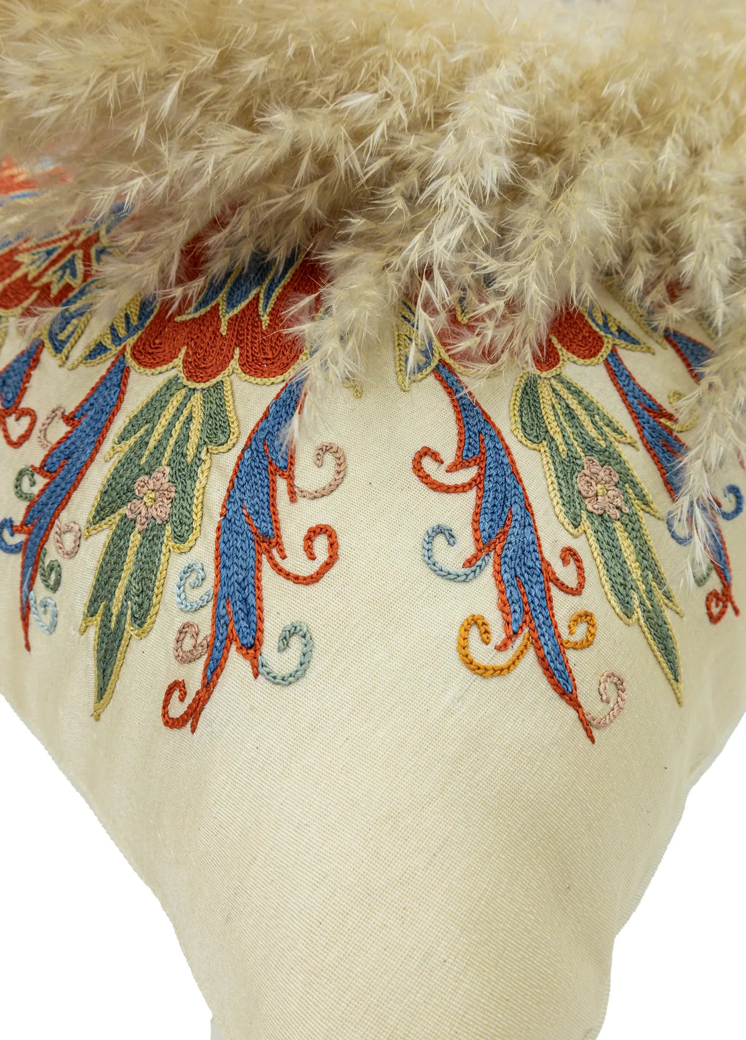 Soho Antiq-Dali Dekoratif Suzani Kırlent 50x50 Cm-4-Milagron.com