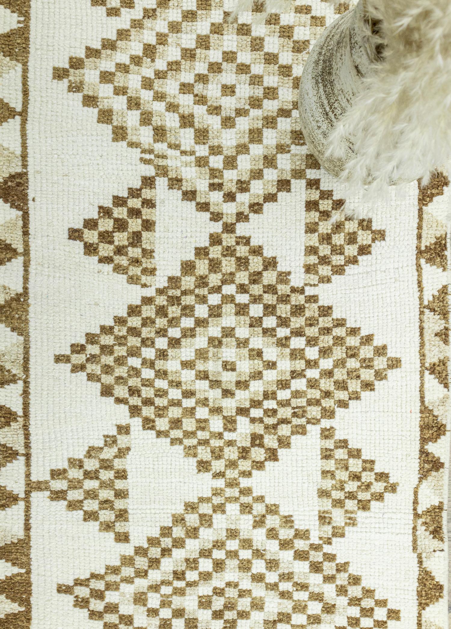 Soho Antiq-Dali Geometrik Tasarımlı El Dokuma Yolluk 84x345 Cm-Halı-3-Milagron.com