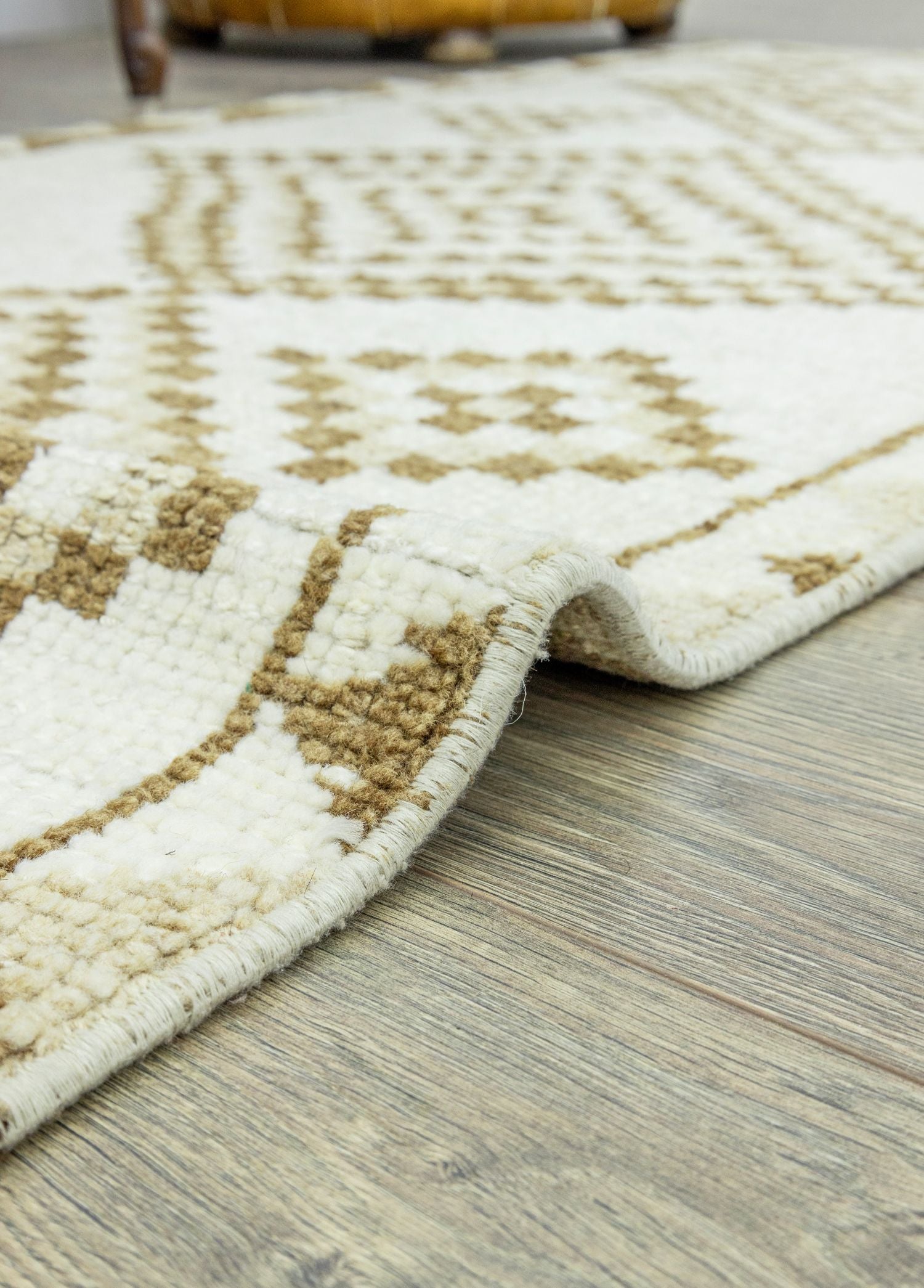 Soho Antiq-Dali Geometrik Tasarımlı El Dokuma Yolluk 84x345 Cm-Halı-5-Milagron.com