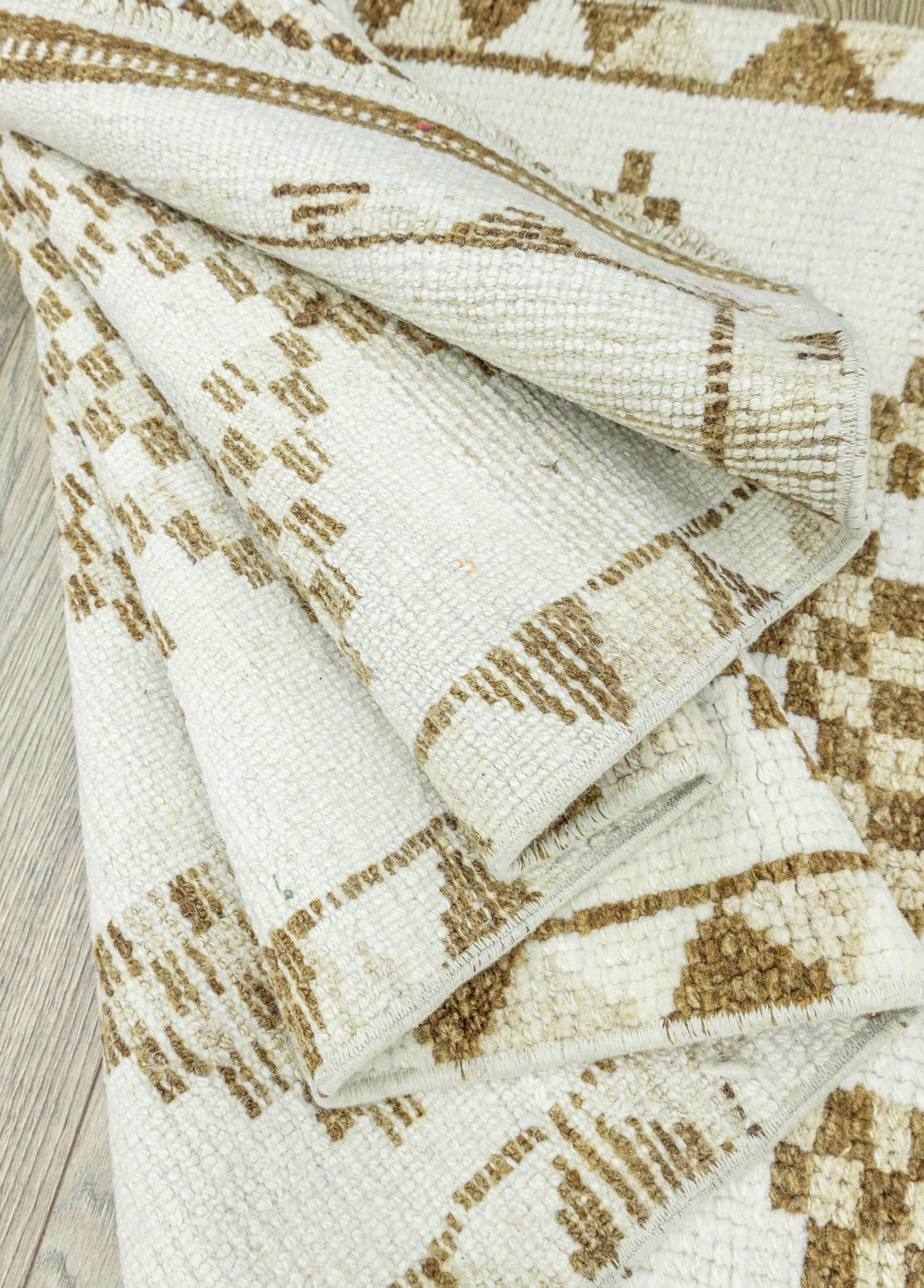 Soho Antiq-Dali Geometrik Tasarımlı El Dokuma Yolluk 84x345 Cm-Halı-6-Milagron.com