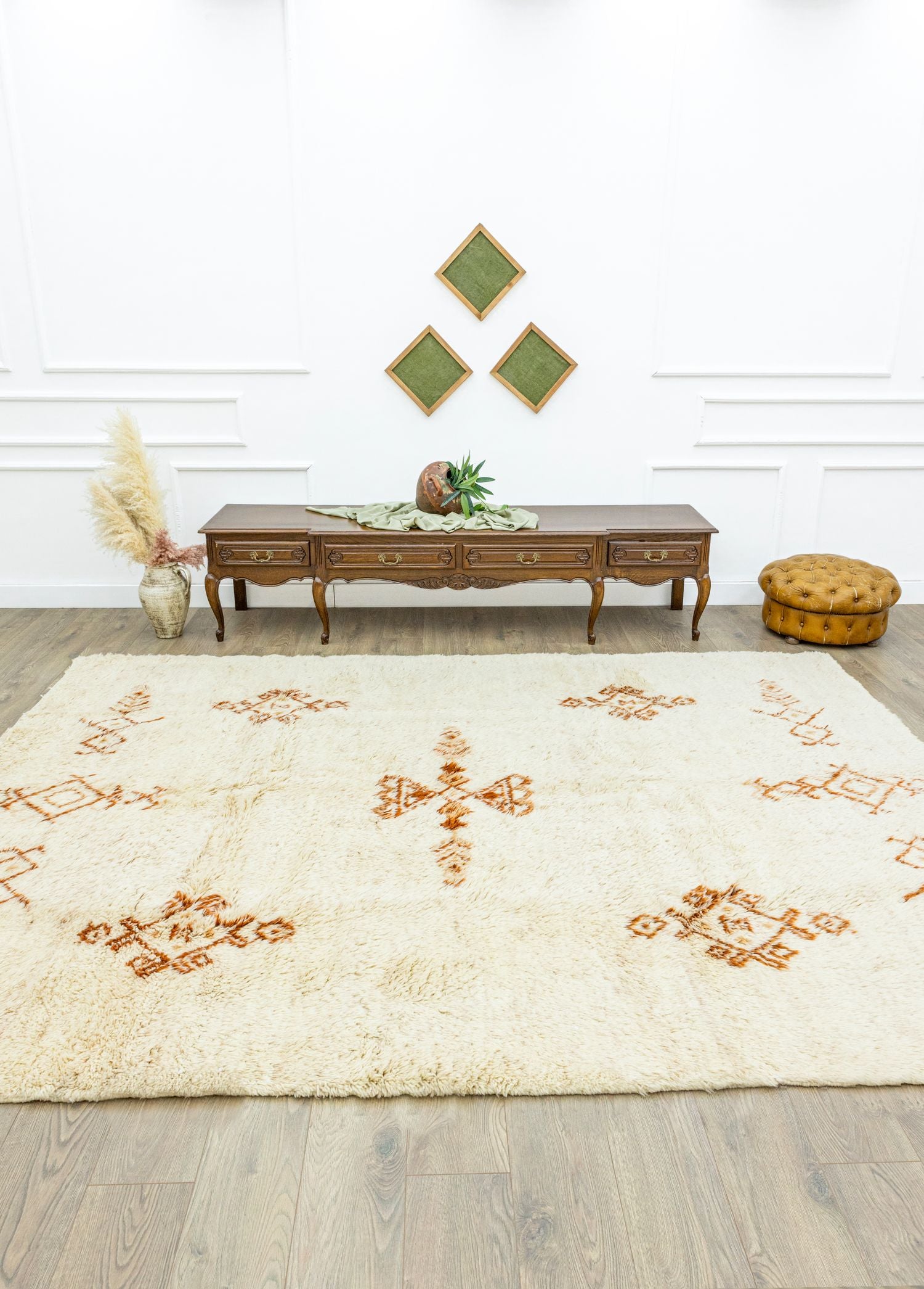 Soho Antiq-Damascus İlkel El Dokuma Fas Halısı 243x330 Cm-Halı-2-Milagron.com