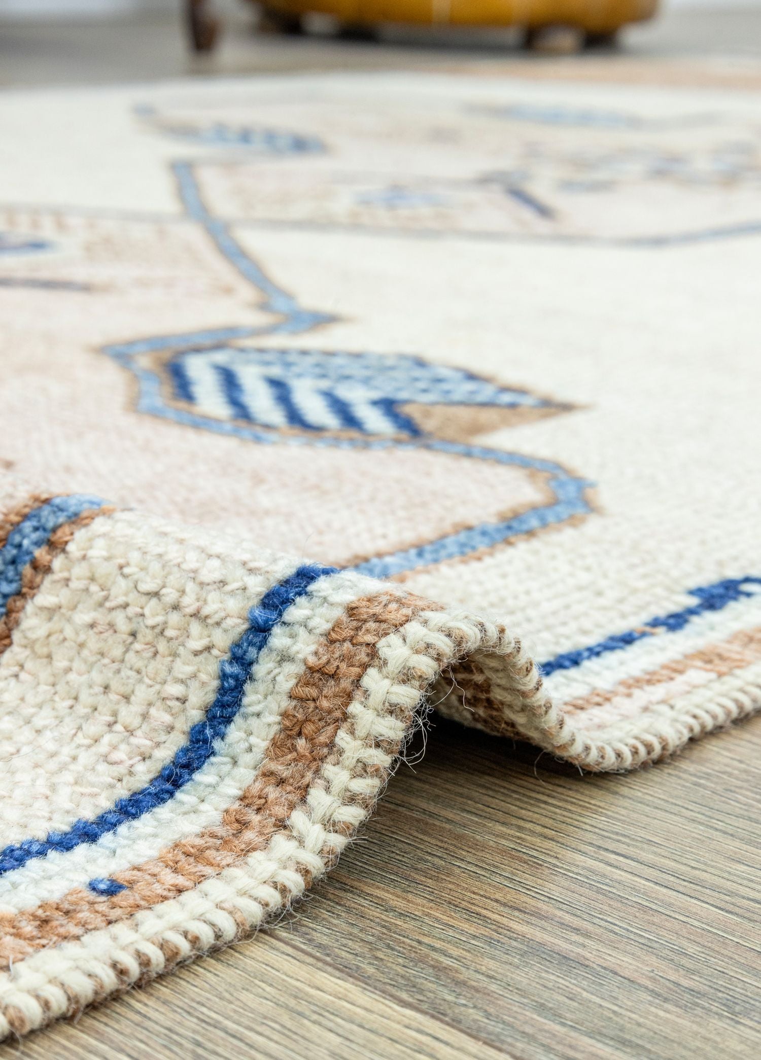 Soho Antiq-Damra Rustik Desenli El Dokuma Yün Halı 120x361 Cm-Halı-5-Milagron.com