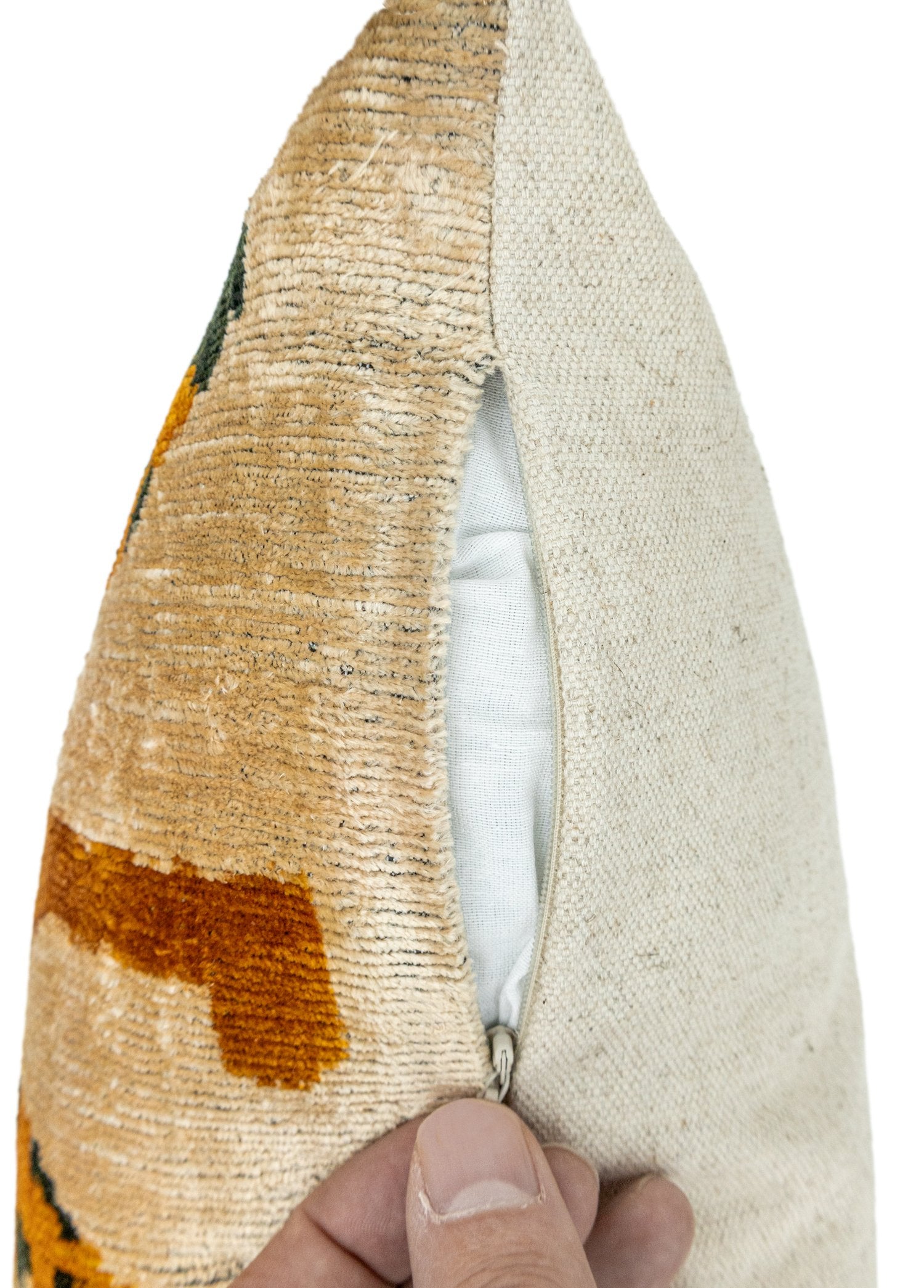 Soho Antiq-Daphne Çita Desenli İkat Kırlent 60x40 Cm-Kırlent-7-Milagron.com