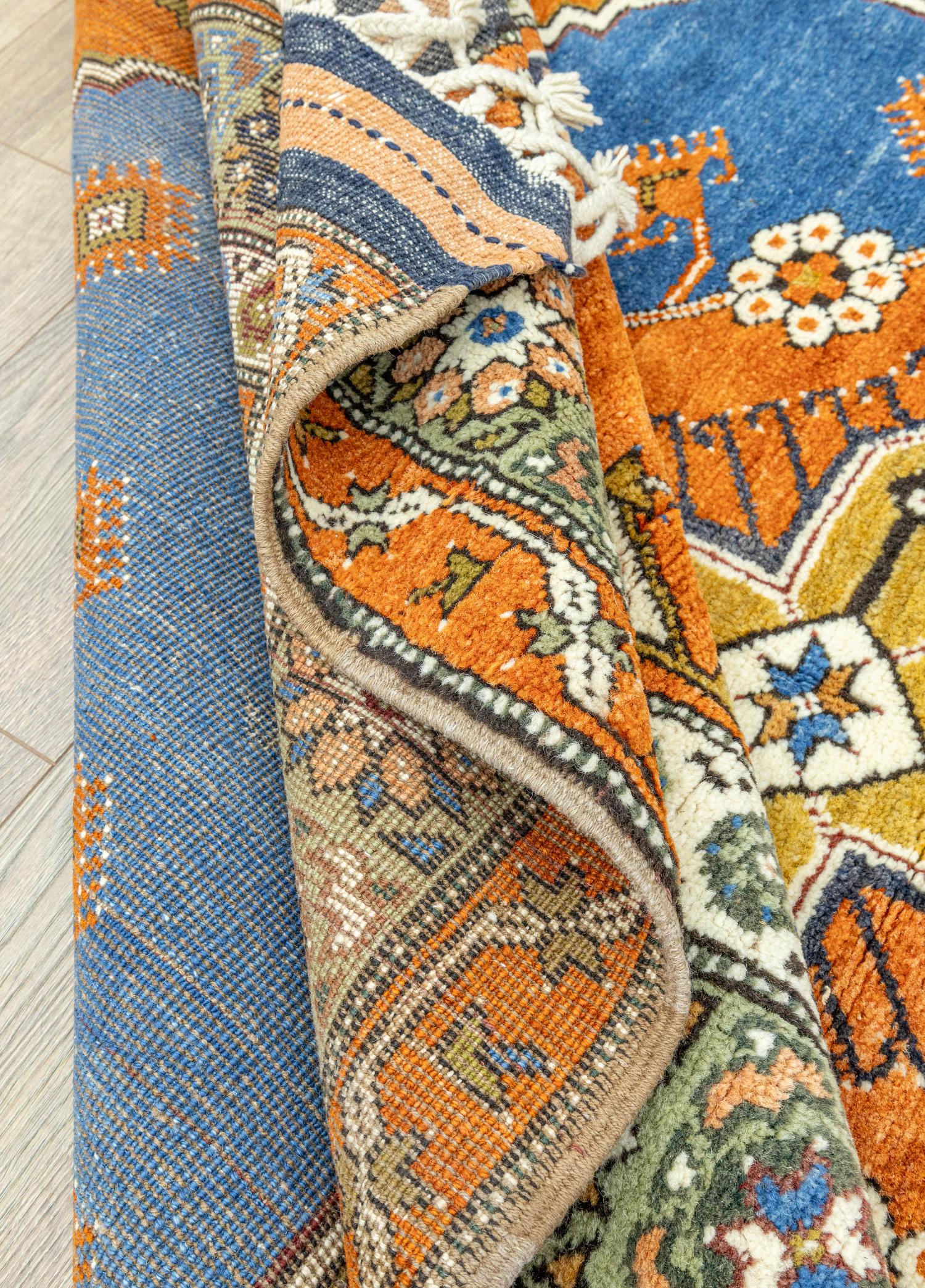 Soho Antiq-Dargıl El Dokuma Renkli Dazkırı Halı 158x210 Cm-Halı-6-Milagron.com