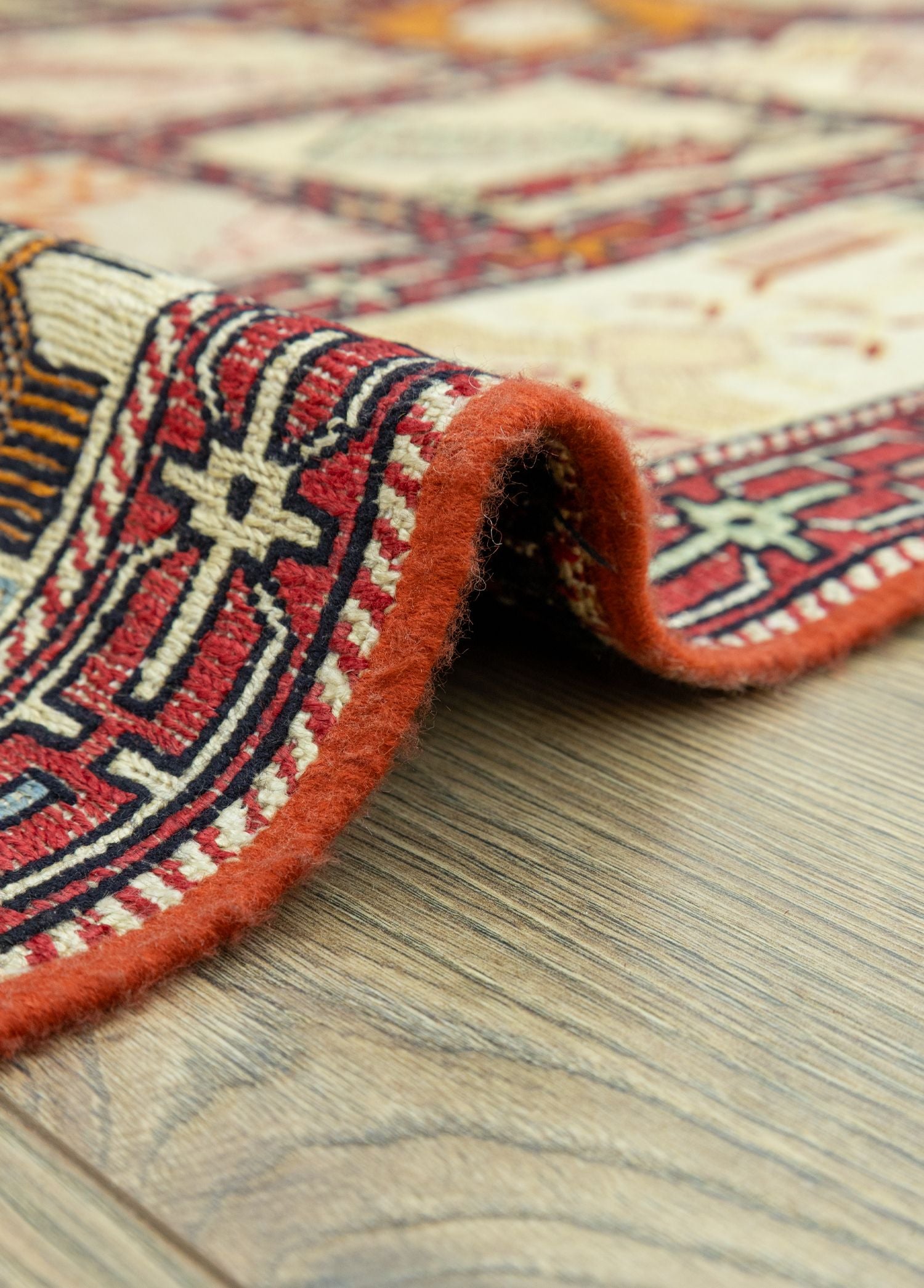 Soho Antiq-Dehri Hayvan Figürlü İpek Kilim 131x197 Cm-Kilim-5-Milagron.com