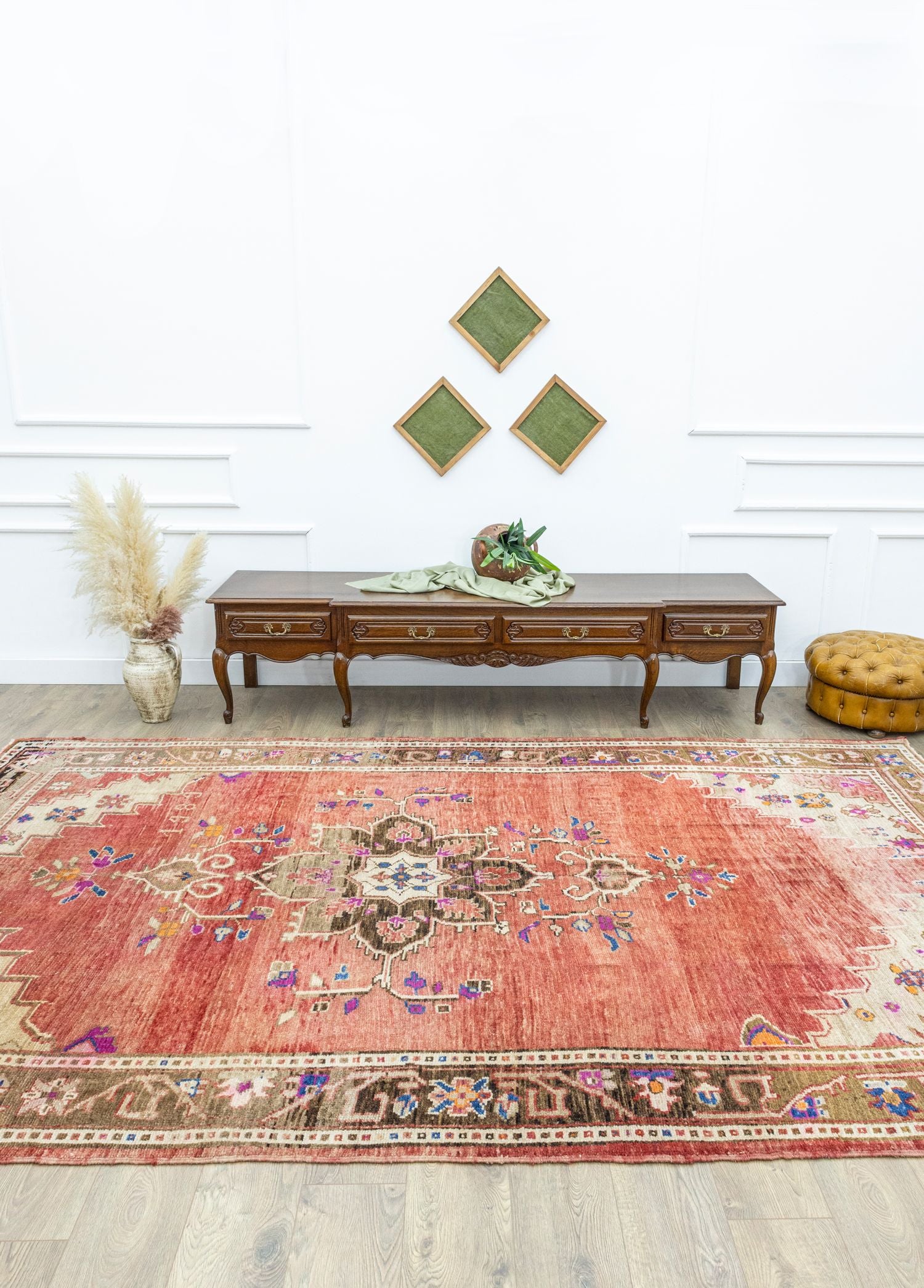 Soho Antiq-Delar El Dokuma Kırmızı Yün Kars Halısı 218x345 Cm-Halı-2-Milagron.com