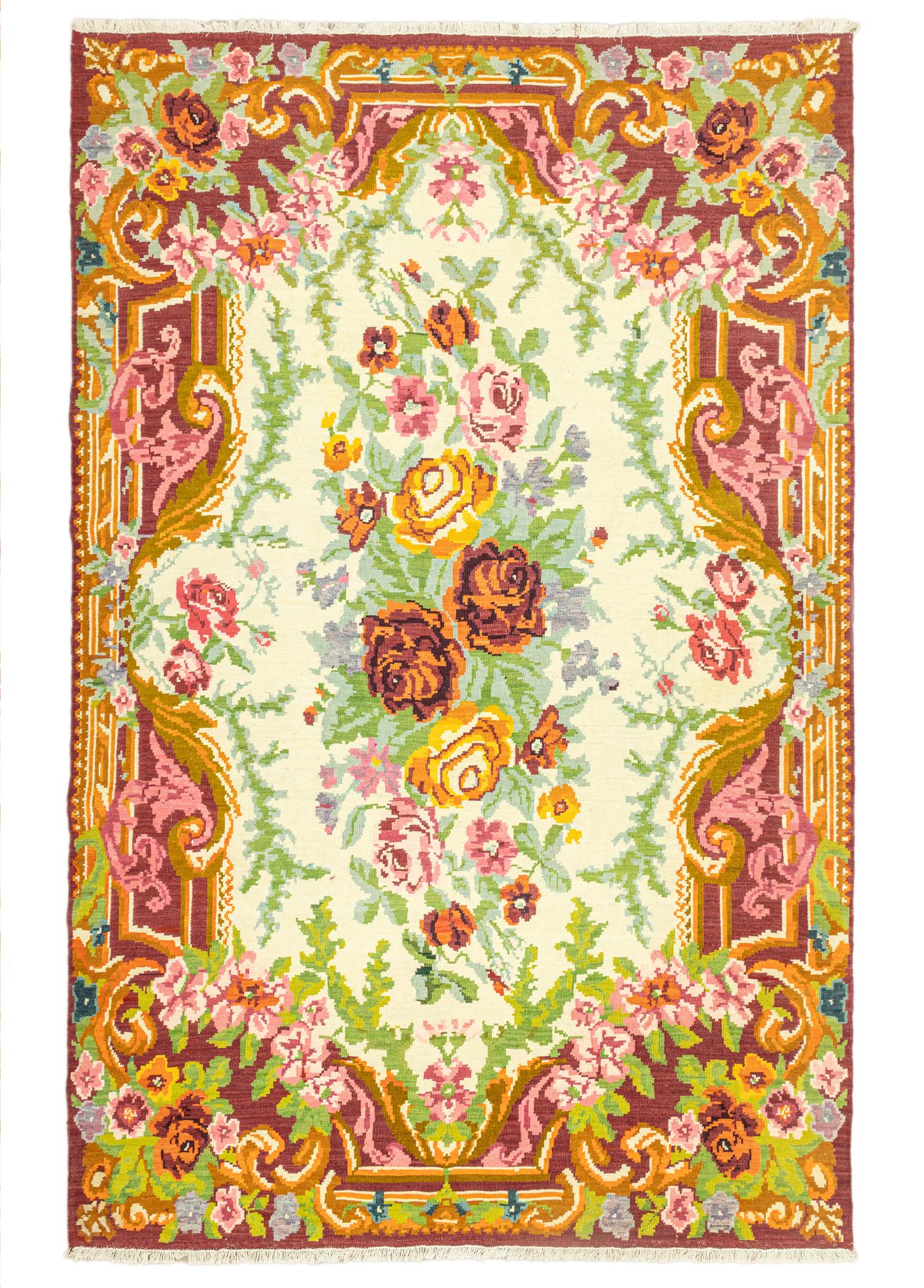 Soho Antiq-Derda Renkli Karabağ Yün Kilim 232x325 Cm-Halı-1-Milagron.com