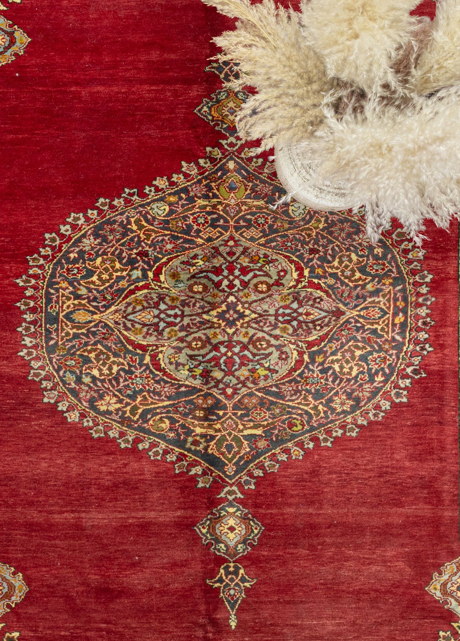 Soho Antiq-Devin El Dokuma Antika Saray Halısı 387x427 Cm-Halı-3-Milagron.com