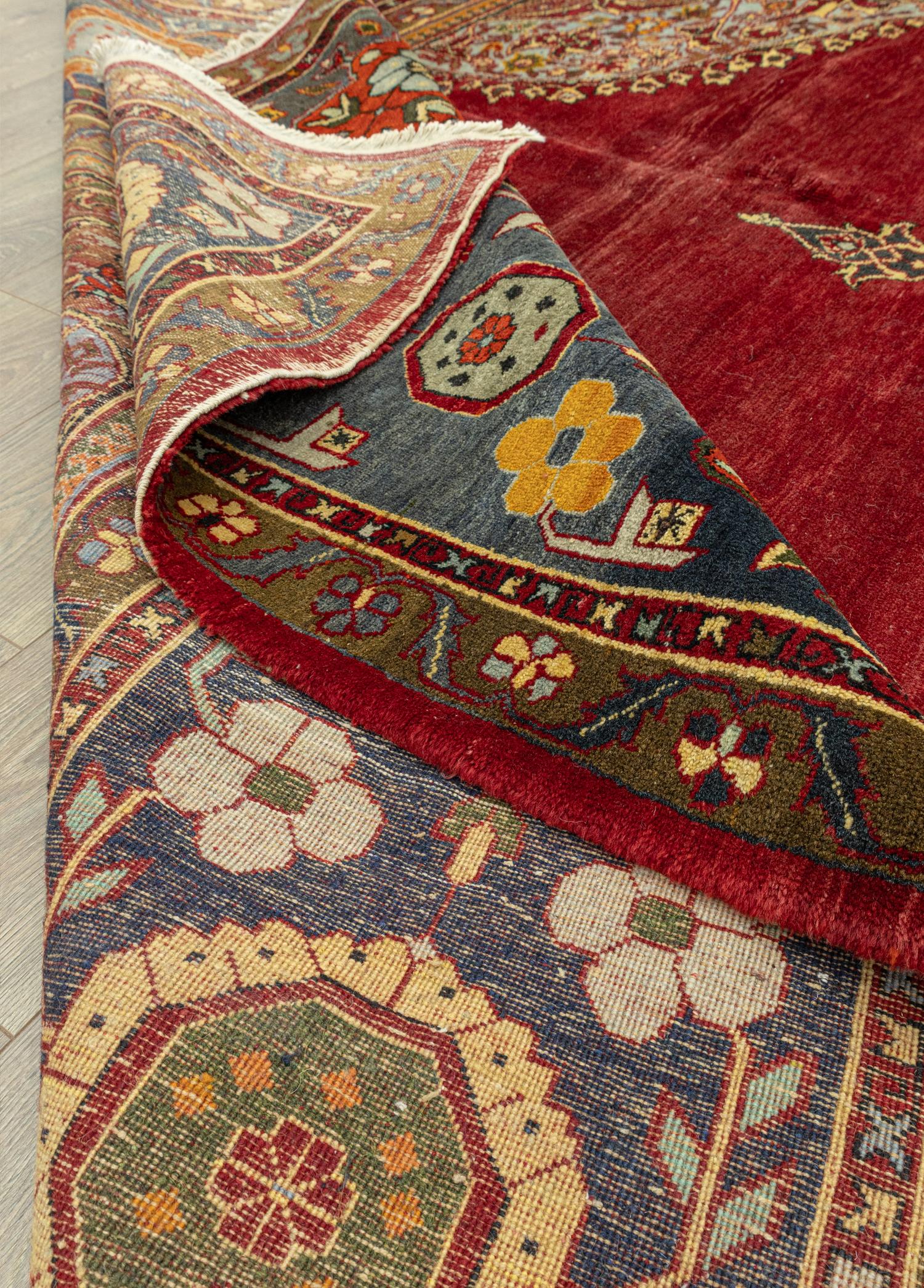 Soho Antiq-Devin El Dokuma Antika Saray Halısı 387x427 Cm-Halı-6-Milagron.com