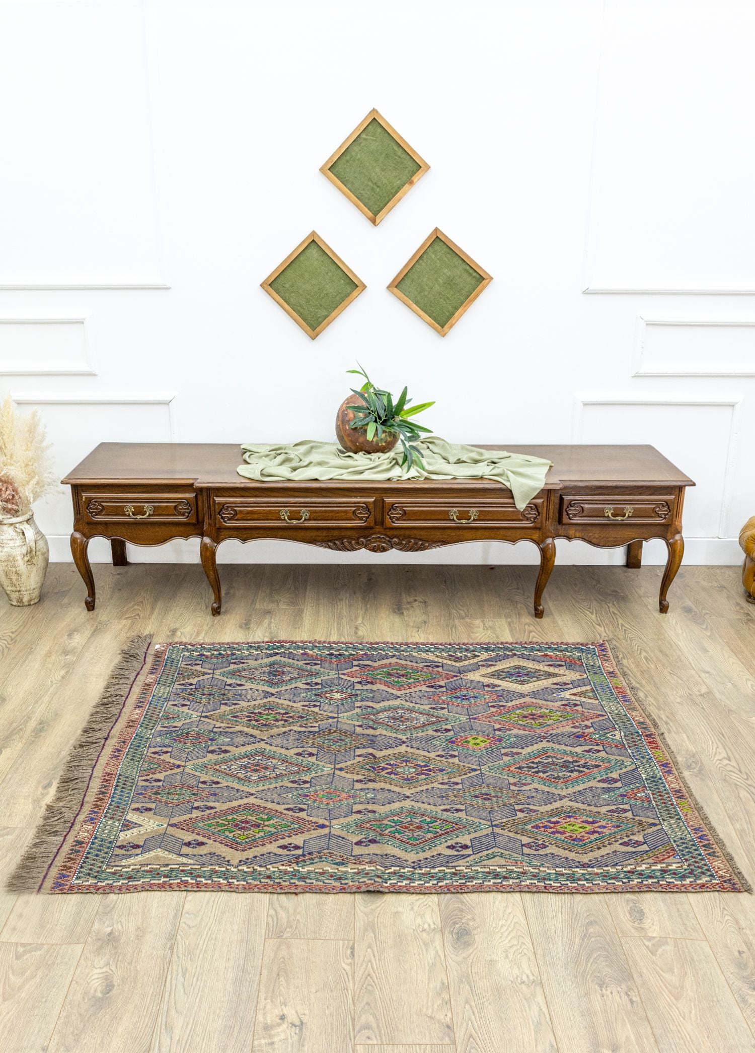 Soho Antiq-Diaz Dekoratif El Dokuma Kilim 127x159 Cm-2-Milagron.com