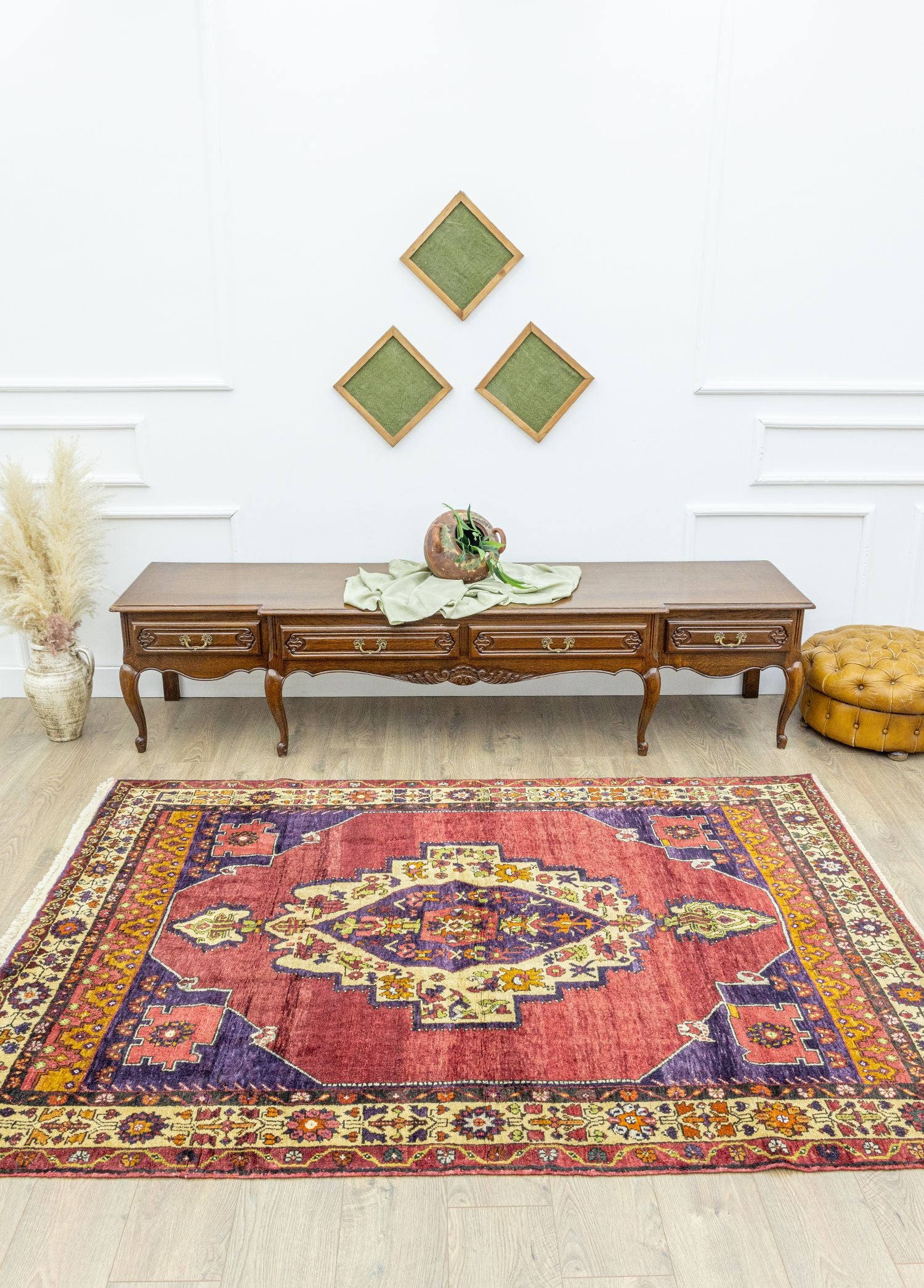 Soho Antiq-Dolf Rustik Tasarımlı Yün Halı 162x225 Cm-Halı-2-Milagron.com