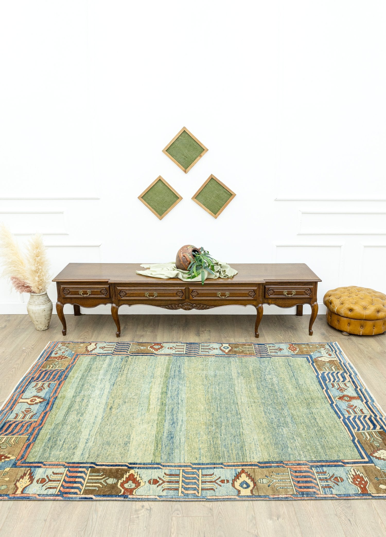 Soho Antiq-Eflin El Dokuma Abrajlı Azeri Halı 170x244 Cm-Halı-2-Milagron.com