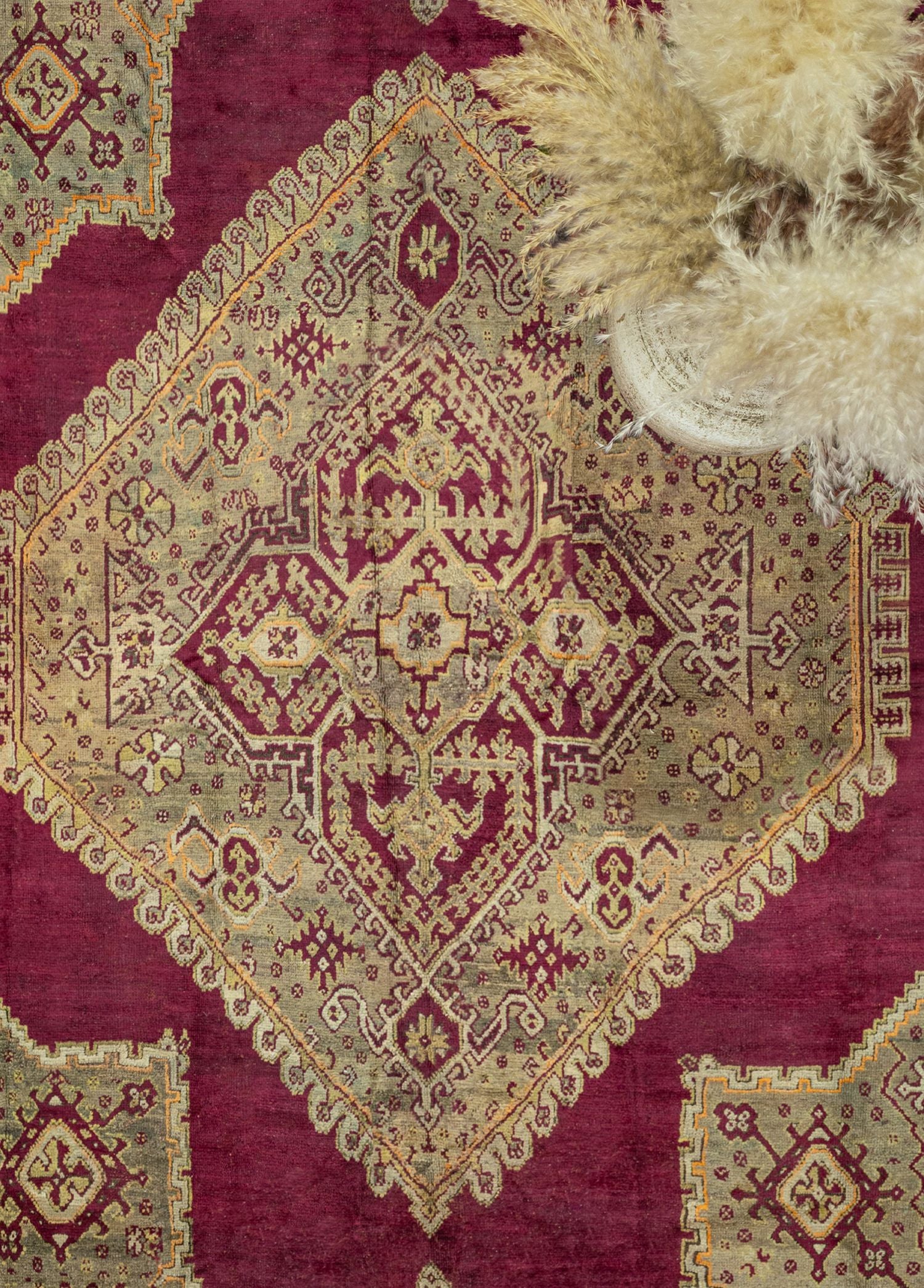 Soho Antiq-Eftal El Dokuma Antika Saray Halısı 447x544 Cm-Halı-3-Milagron.com