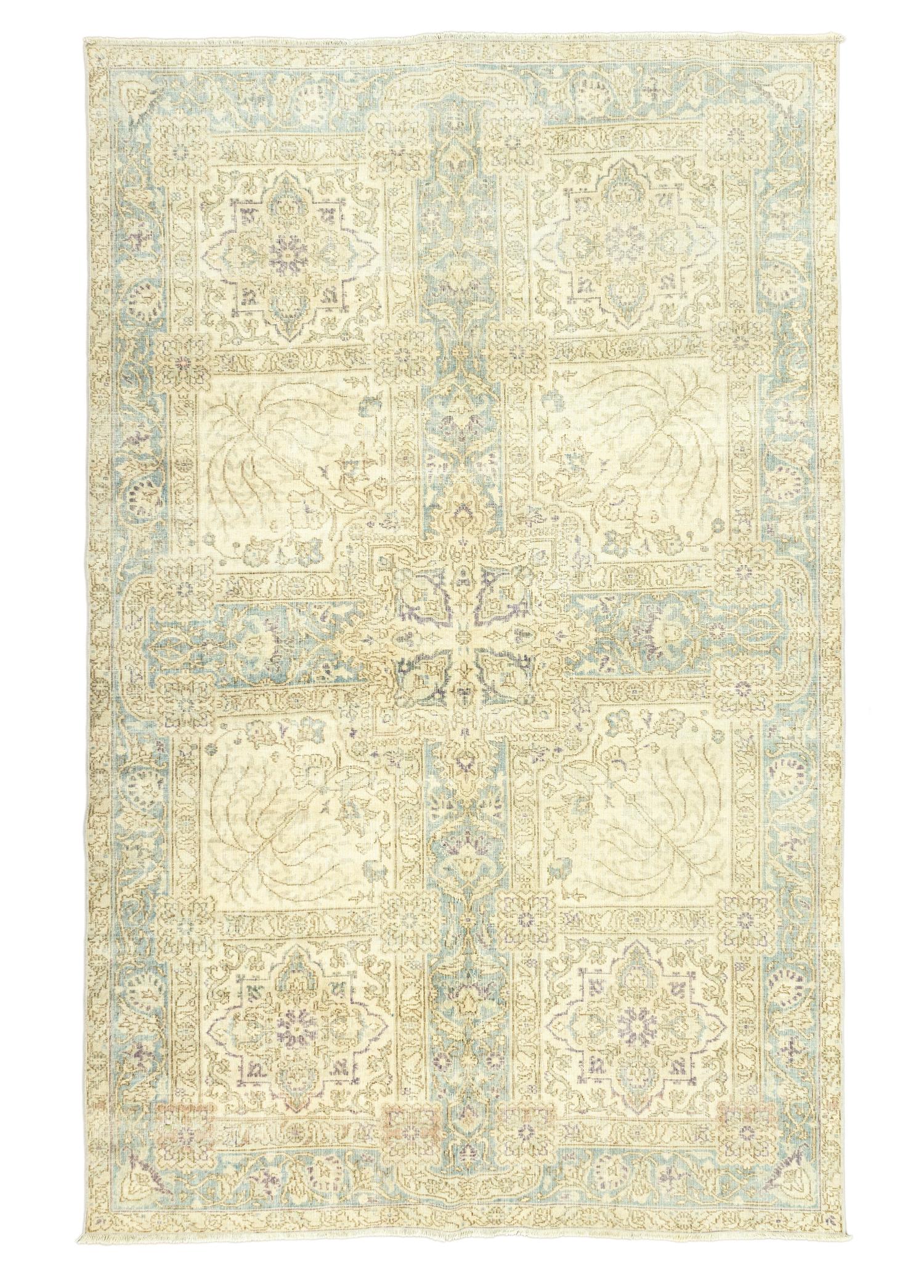 Soho Antiq-Elburz Kutu Desenli El Dokuma Halı 196x291 Cm-Halı-1-Milagron.com