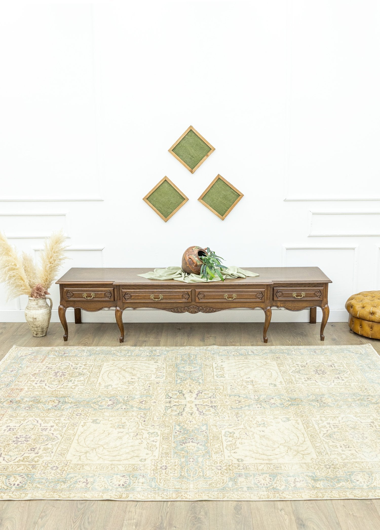 Soho Antiq-Elburz Kutu Desenli El Dokuma Halı 196x291 Cm-Halı-2-Milagron.com