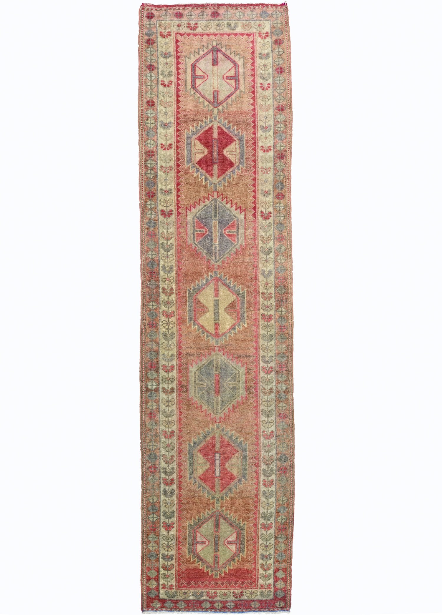 Soho Antiq-Erak Rustik El Dokuma Yün Herki Yolluk 89x359 Cm-Halı-1-Milagron.com