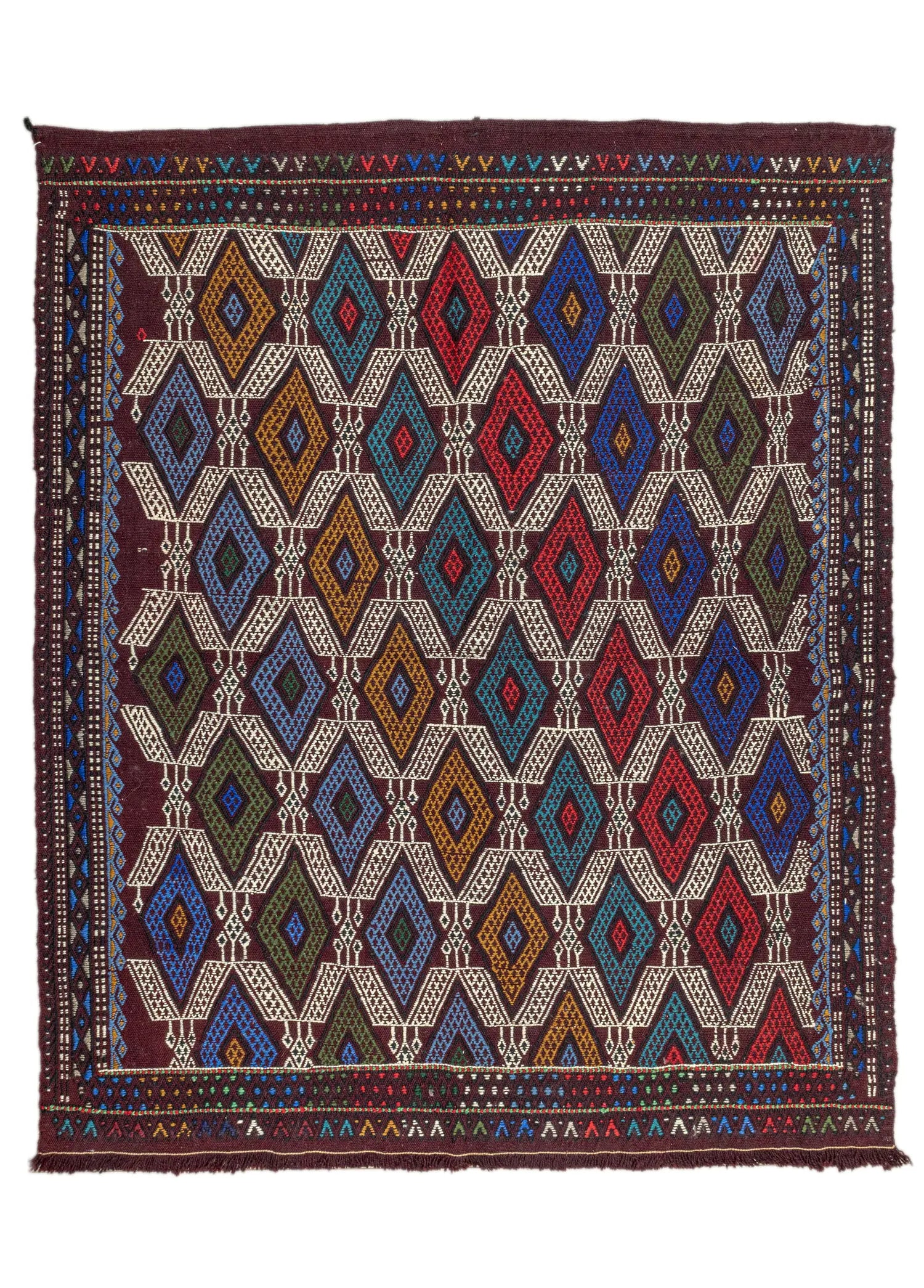 Soho Antiq-Esil El Dokuma Cicim Kilim 131x157 Cm-1-Milagron.com