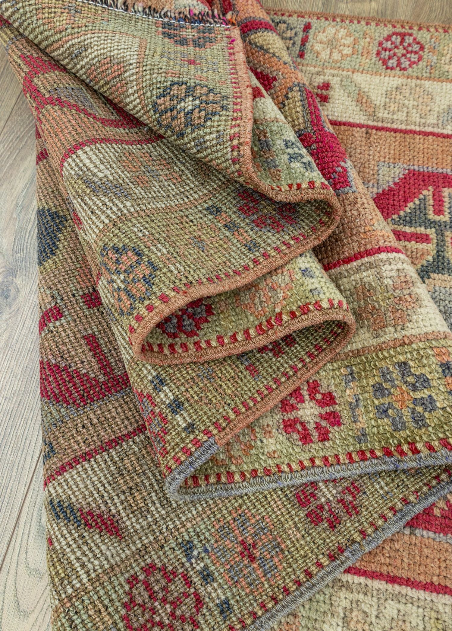 Soho Antiq-Esmat El Dokuma Yün Herki Yolluk 84x366 Cm-Halı-6-Milagron.com