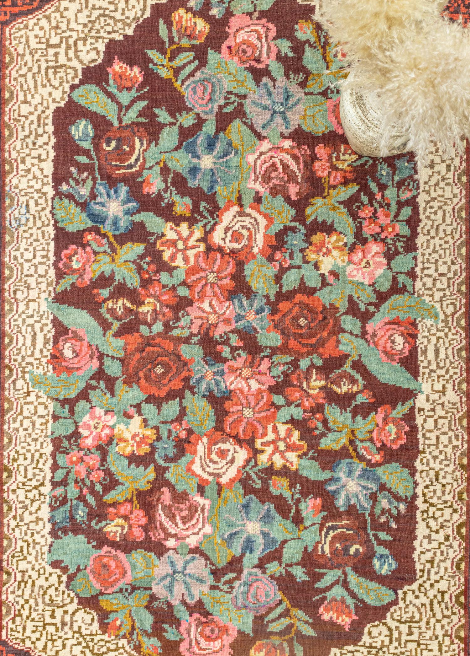 Soho Antiq-Eyvind Renkli El Dokuma Karabağ Kilim 194x296 Cm-Halı-3-Milagron.com