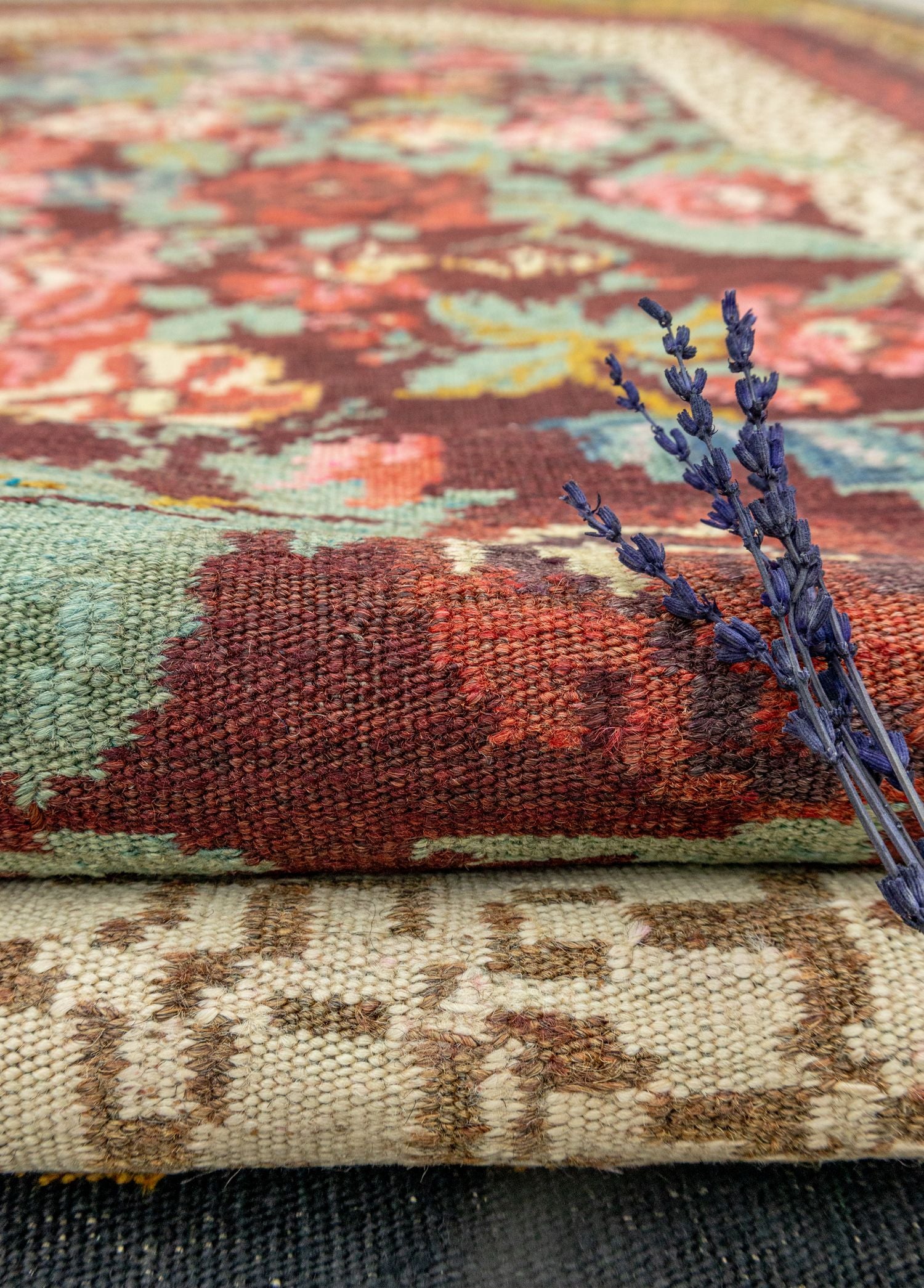 Soho Antiq-Eyvind Renkli El Dokuma Karabağ Kilim 194x296 Cm-Halı-4-Milagron.com