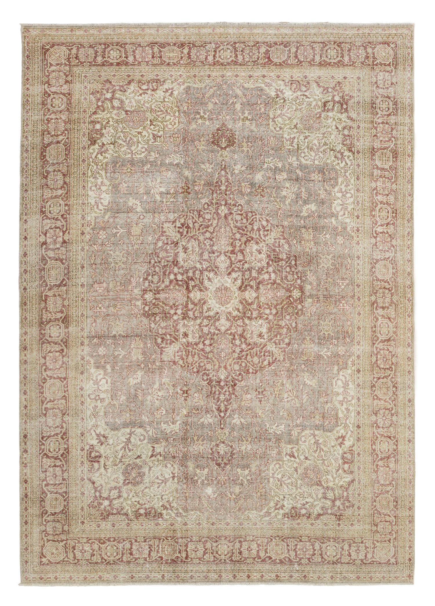 Soho Antiq-Fasa Pastel Renkli Vintage El Dokuma Halı 276x393 Cm-1-Milagron.com