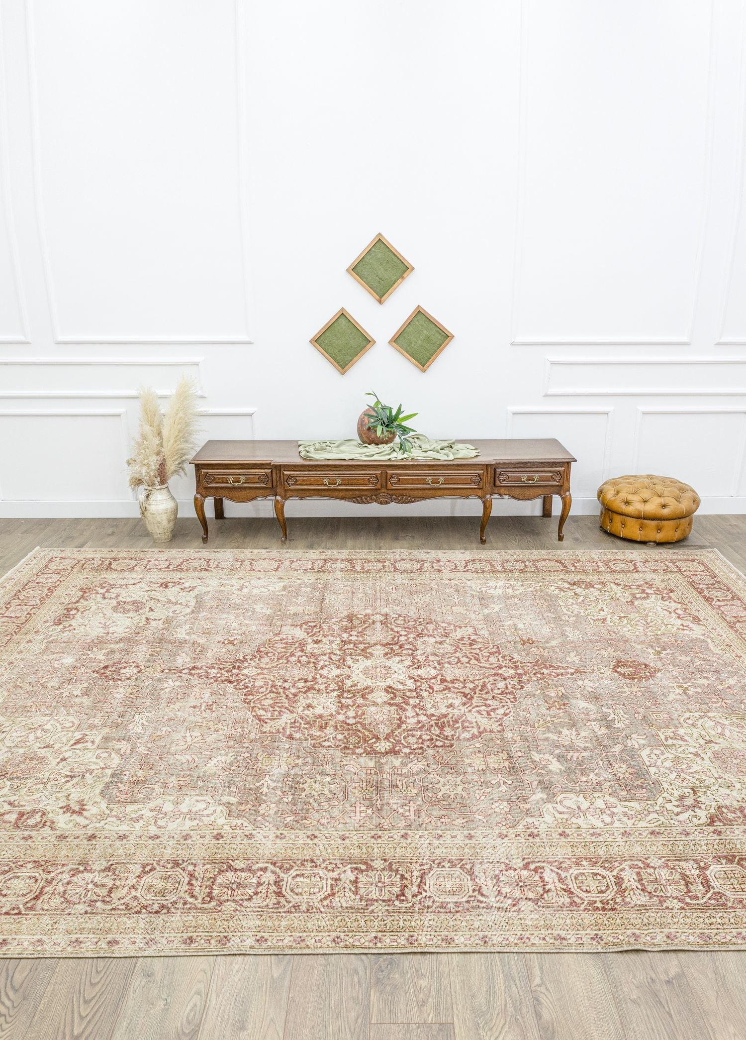 Soho Antiq-Fasa Pastel Renkli Vintage El Dokuma Halı 276x393 Cm-2-Milagron.com