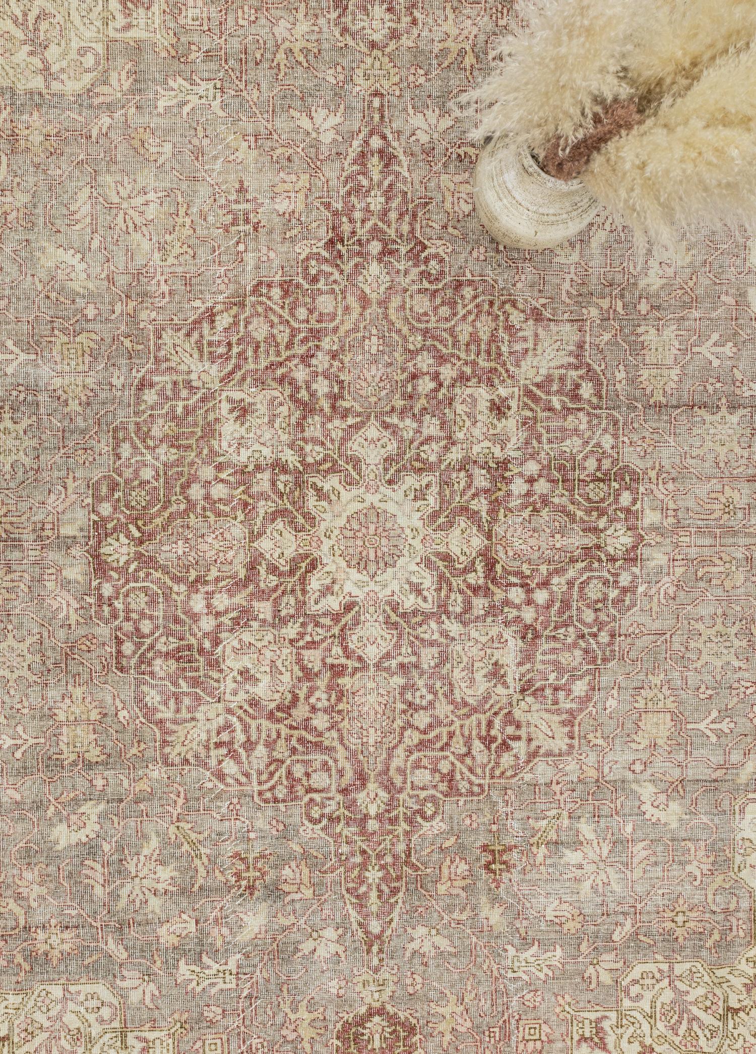 Soho Antiq-Fasa Pastel Renkli Vintage El Dokuma Halı 276x393 Cm-3-Milagron.com