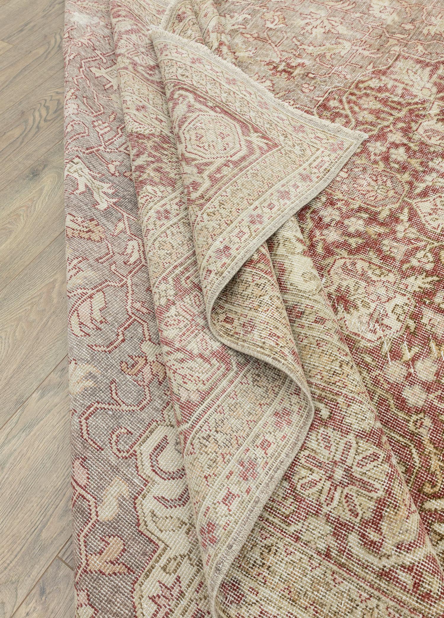 Soho Antiq-Fasa Pastel Renkli Vintage El Dokuma Halı 276x393 Cm-6-Milagron.com