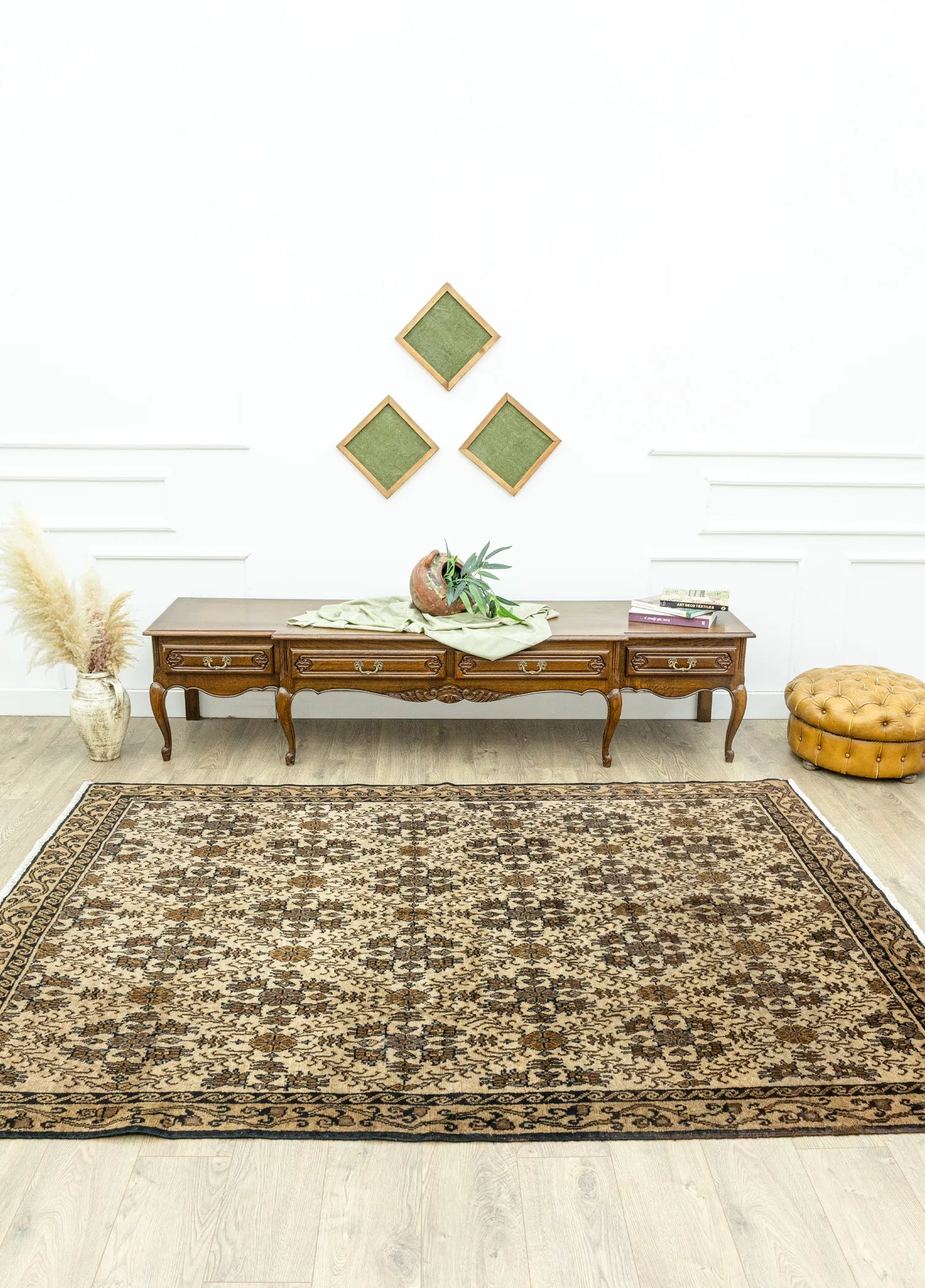 Soho Antiq-Fayra El Dokuma Kahverengi Halı 179x254 Cm-2-Milagron.com