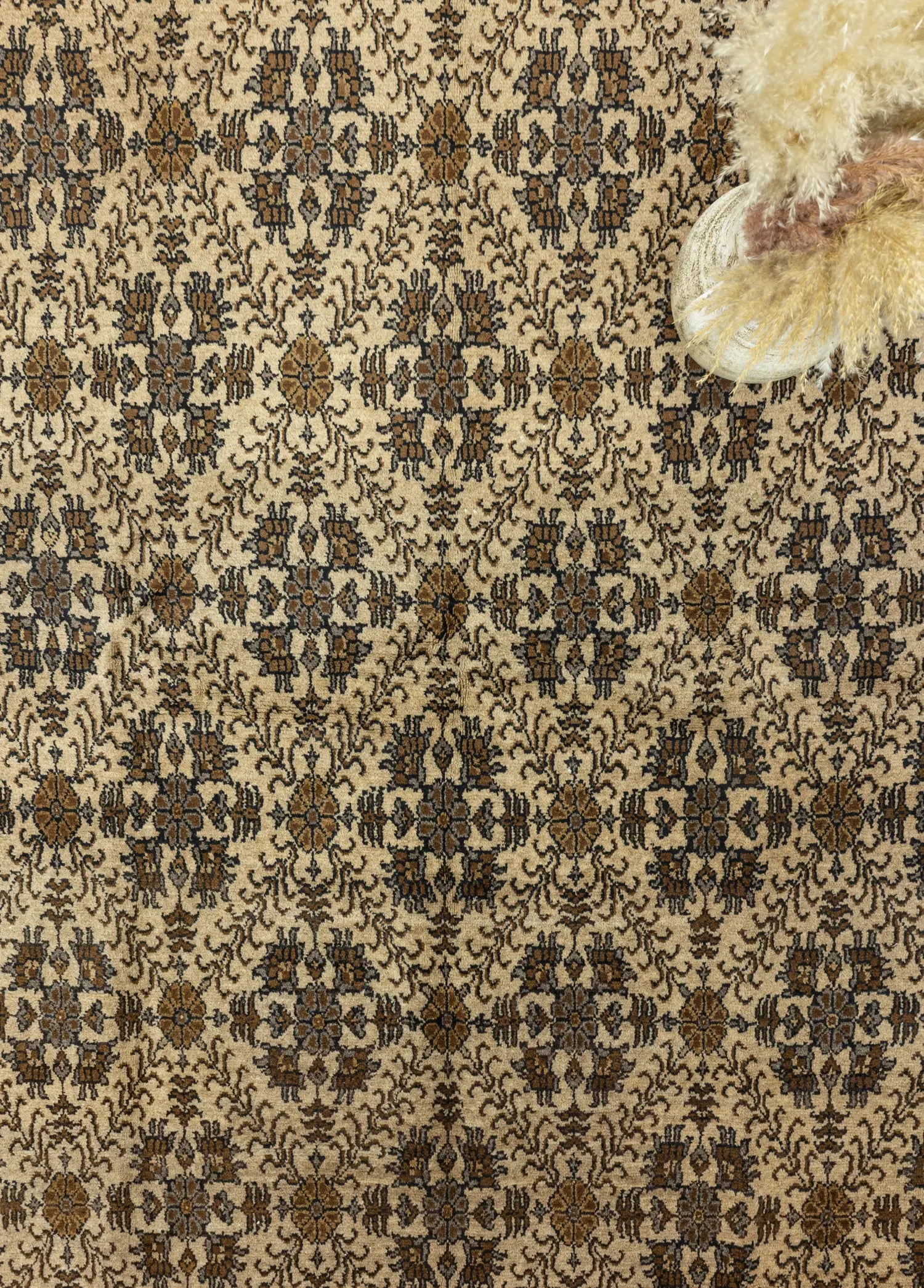 Soho Antiq-Fayra El Dokuma Kahverengi Halı 179x254 Cm-3-Milagron.com