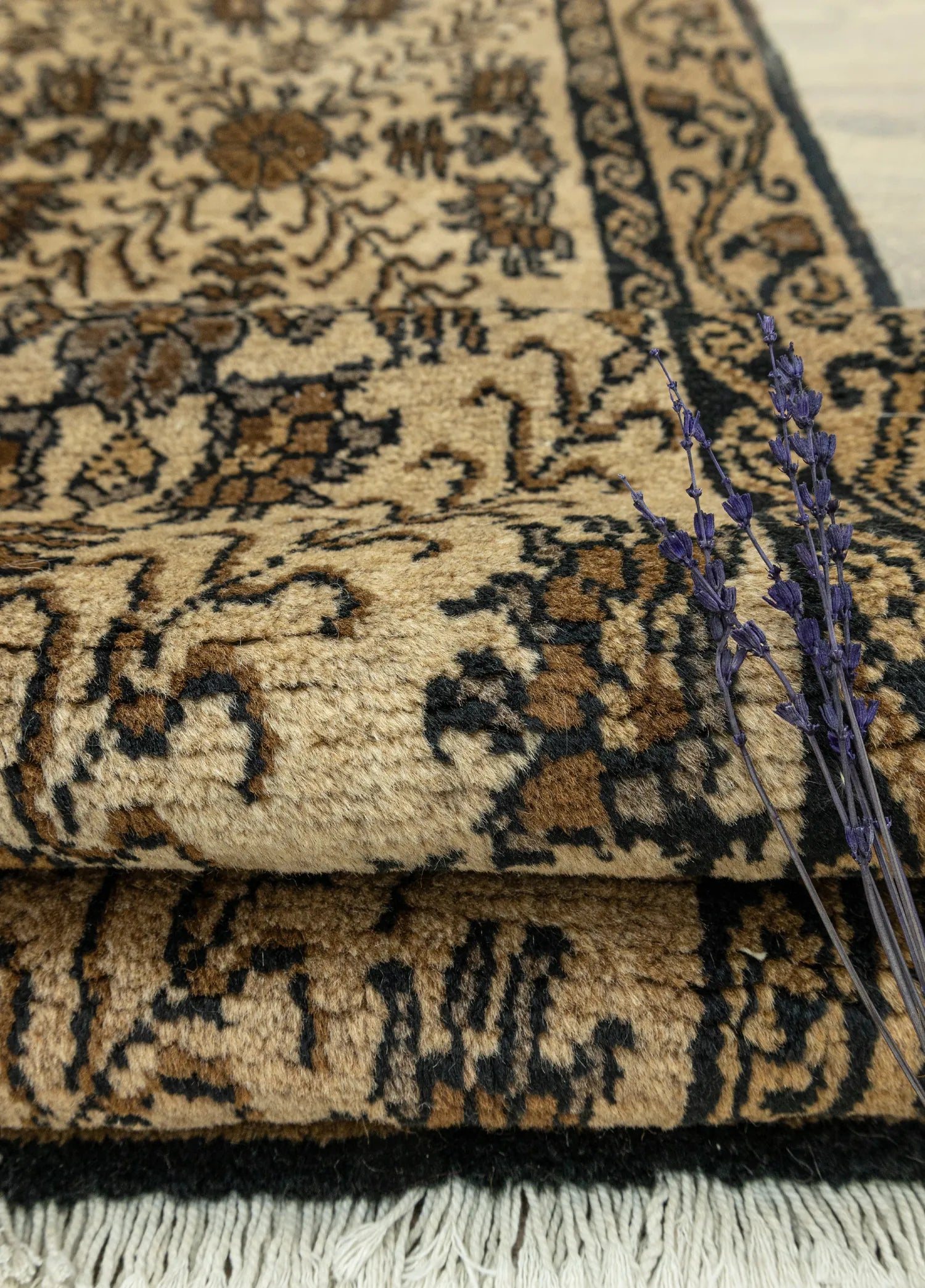 Soho Antiq-Fayra El Dokuma Kahverengi Halı 179x254 Cm-4-Milagron.com