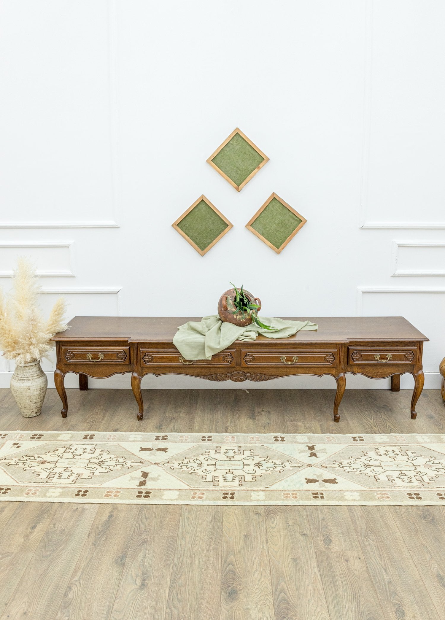 Soho Antiq-Fesal Rustik Tasarımlı Yün Yolluk 72x283 Cm-Halı-2-Milagron.com