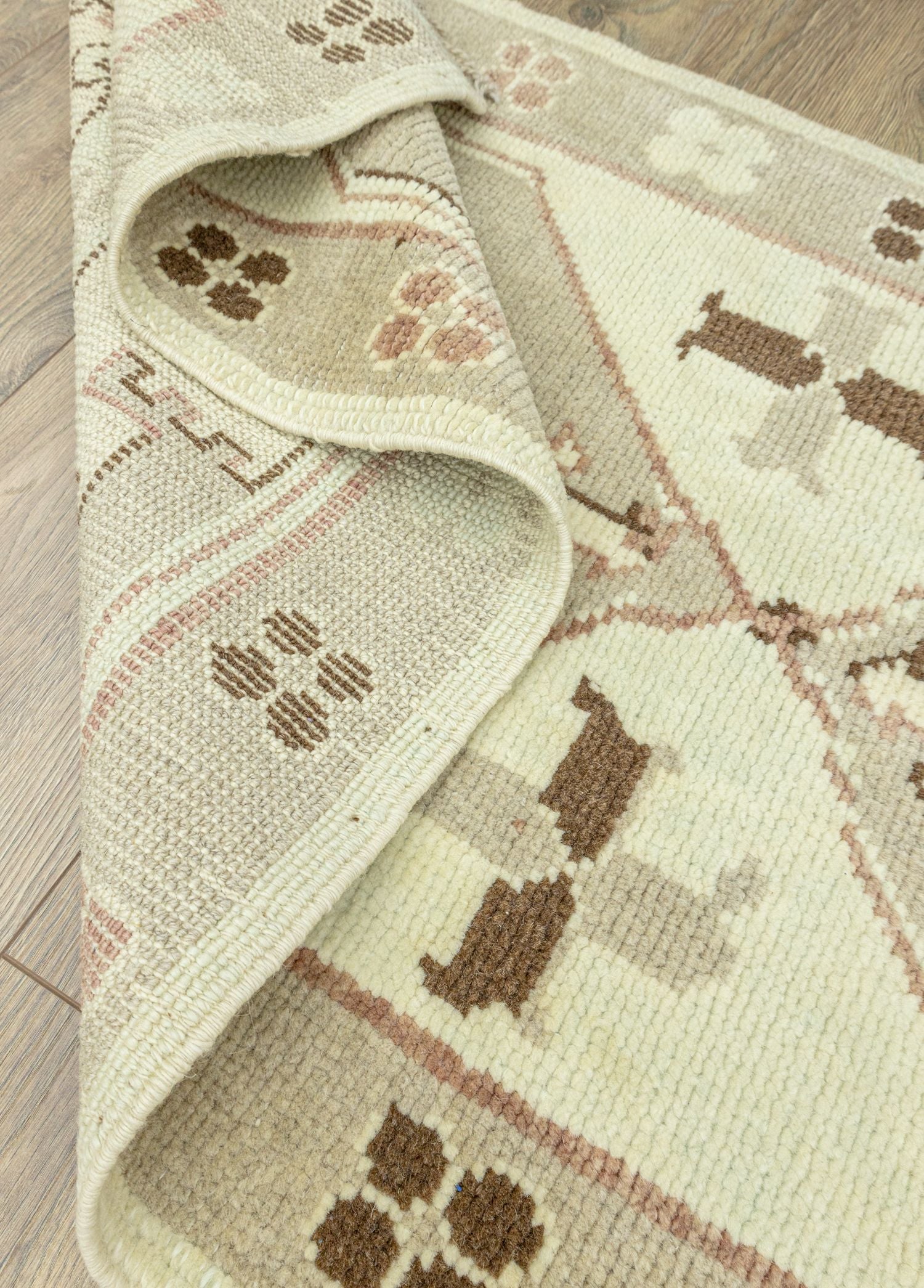 Soho Antiq-Fesal Rustik Tasarımlı Yün Yolluk 72x283 Cm-Halı-6-Milagron.com