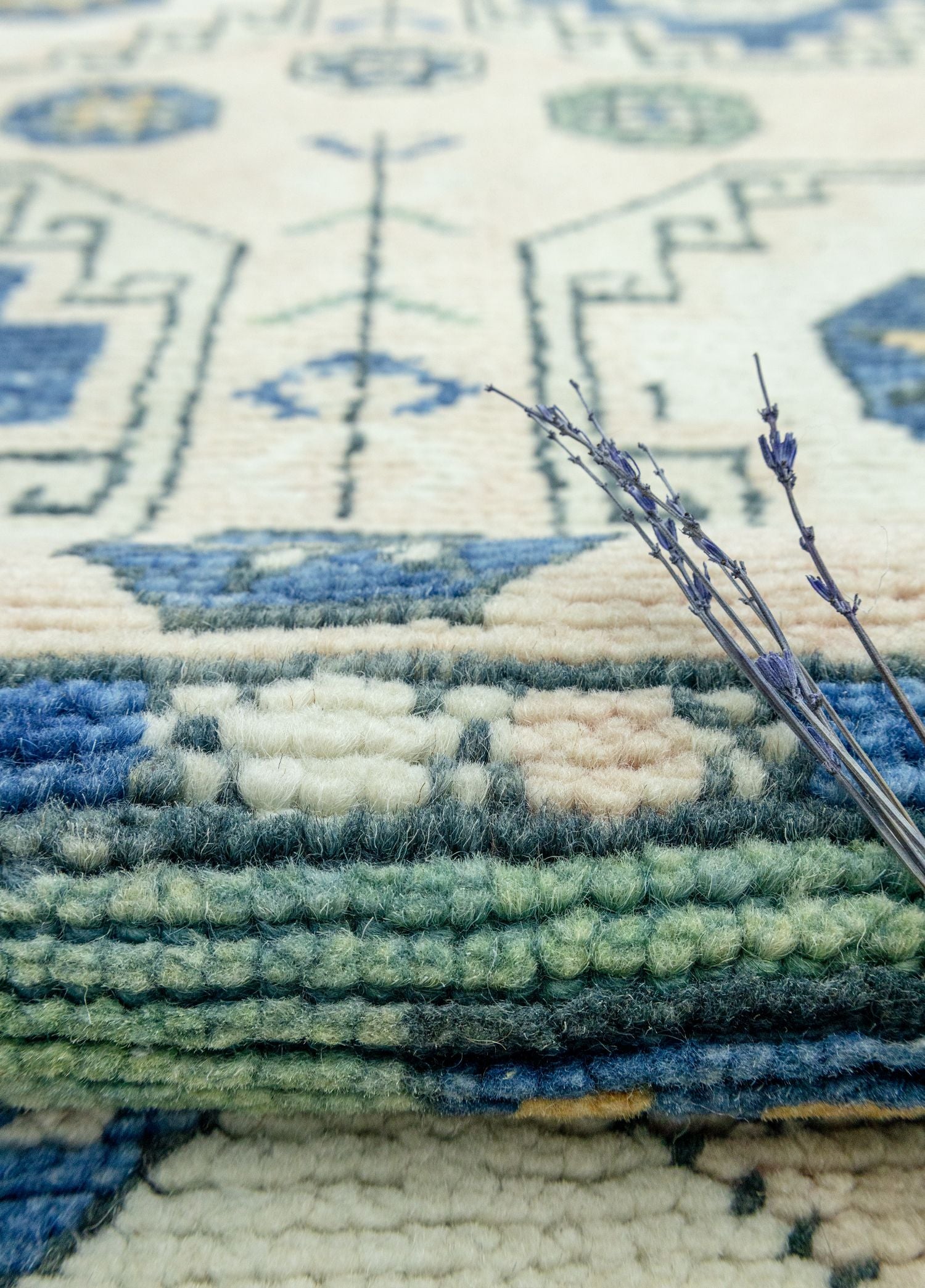 Soho Antiq-Fida Rustik Desenli Yün Halı 108x150 Cm-Halı-4-Milagron.com