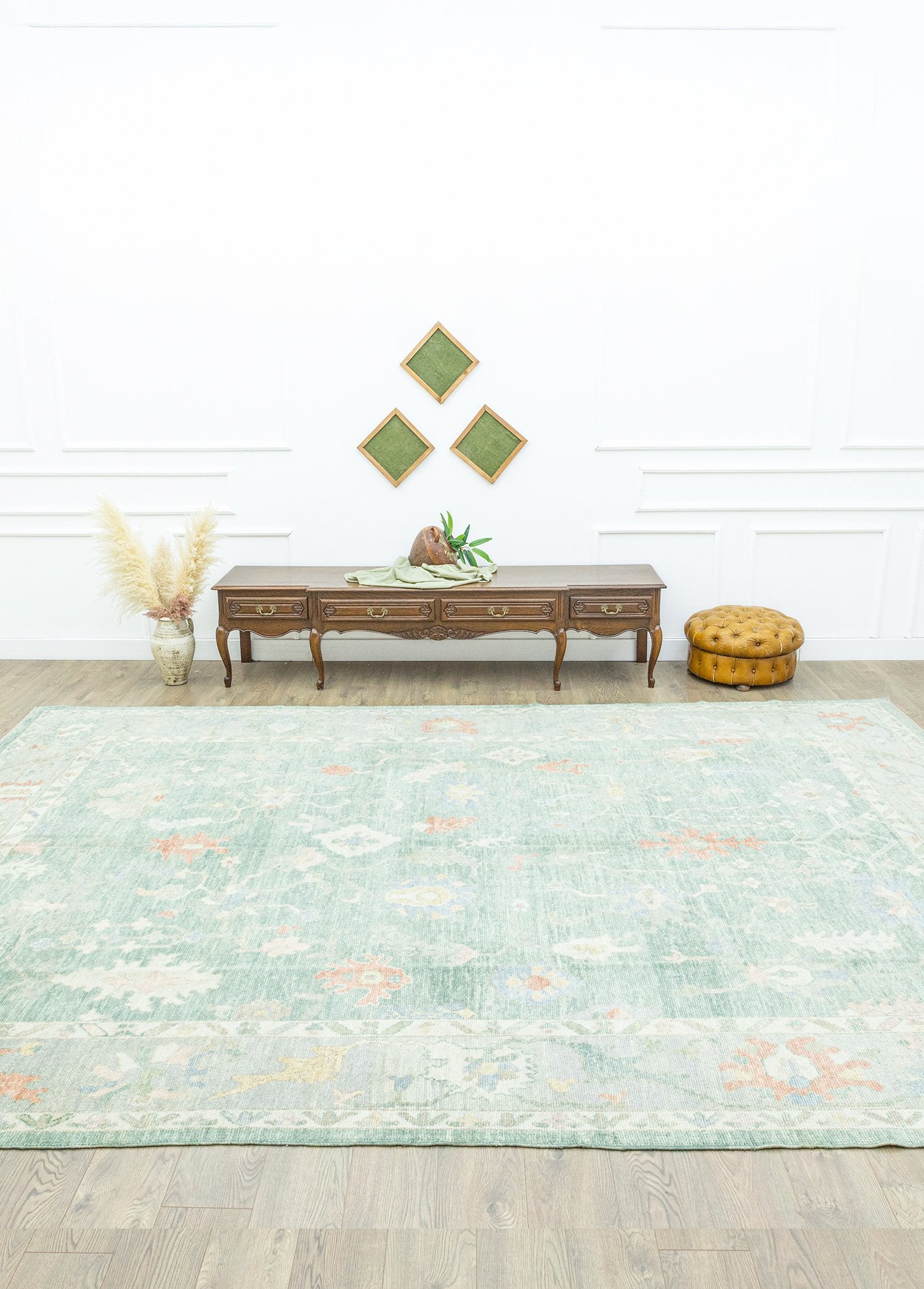 Soho Antiq-Firuze El Dokuma Yün Uşak Halısı 309x419 Cm-Halı-2-Milagron.com