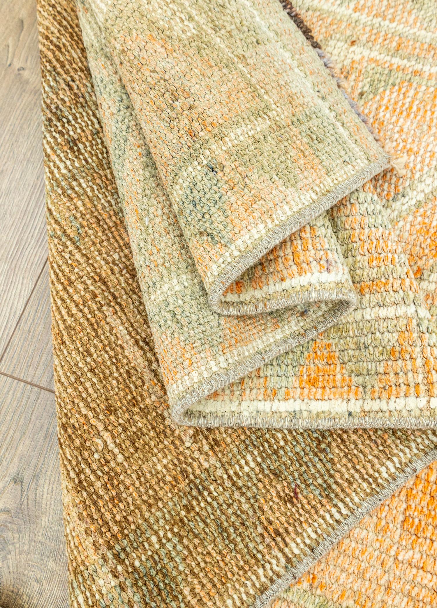 Soho Antiq-Geven Pastel Renkli Yün Herki Yolluk 76x363 Cm-Halı-6-Milagron.com