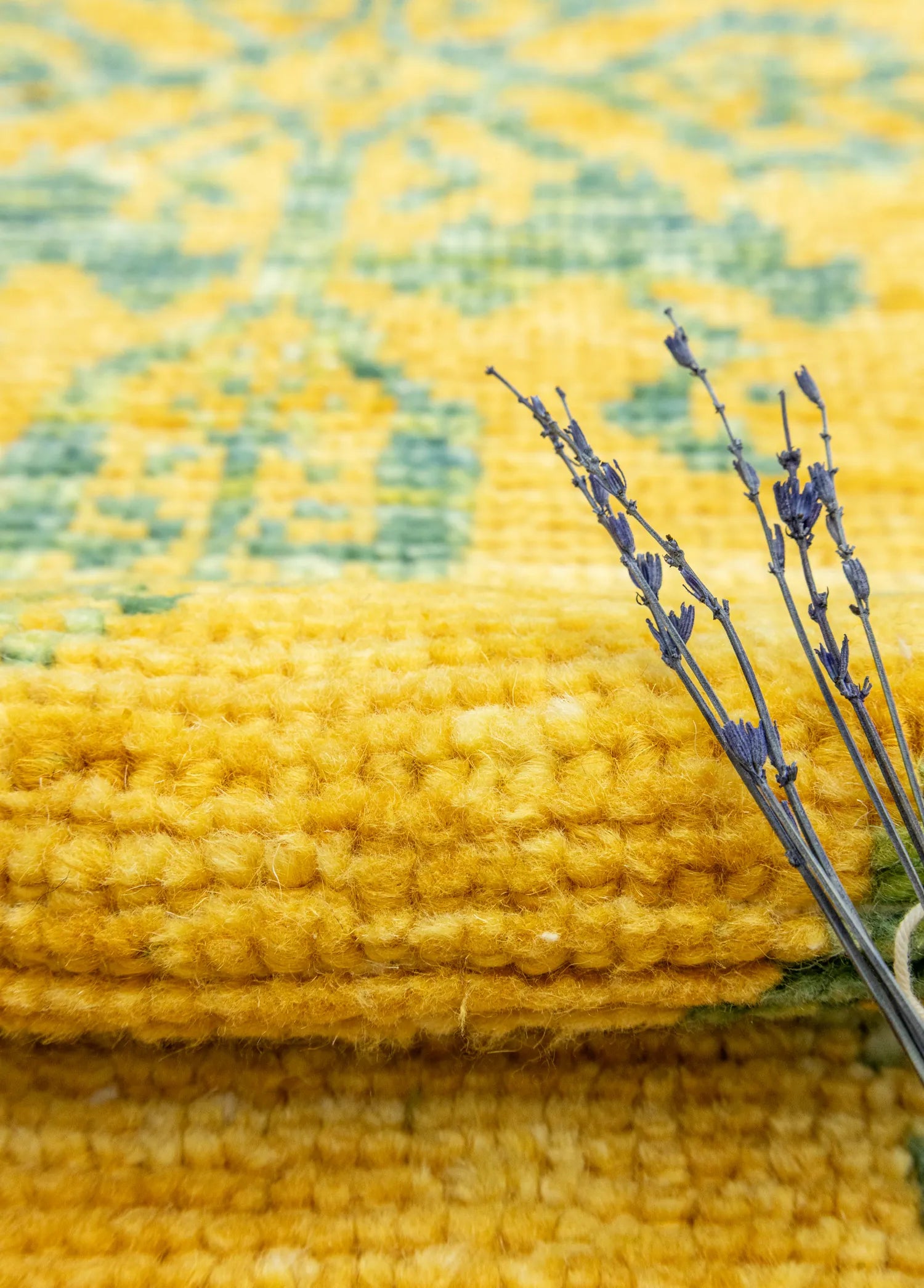 Soho Antiq-Gilan El Dokuma Sarı Uşak Halı 89x143 Cm-4-Milagron.com