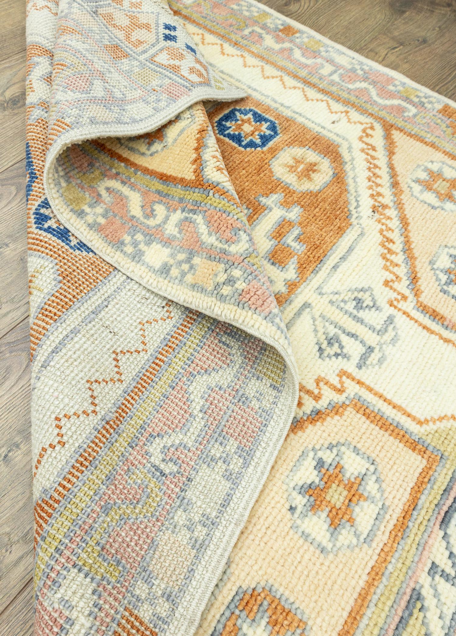 Soho Antiq-Gizel El Dokuma Uşak Halı 104x148 Cm-Halı-6-Milagron.com