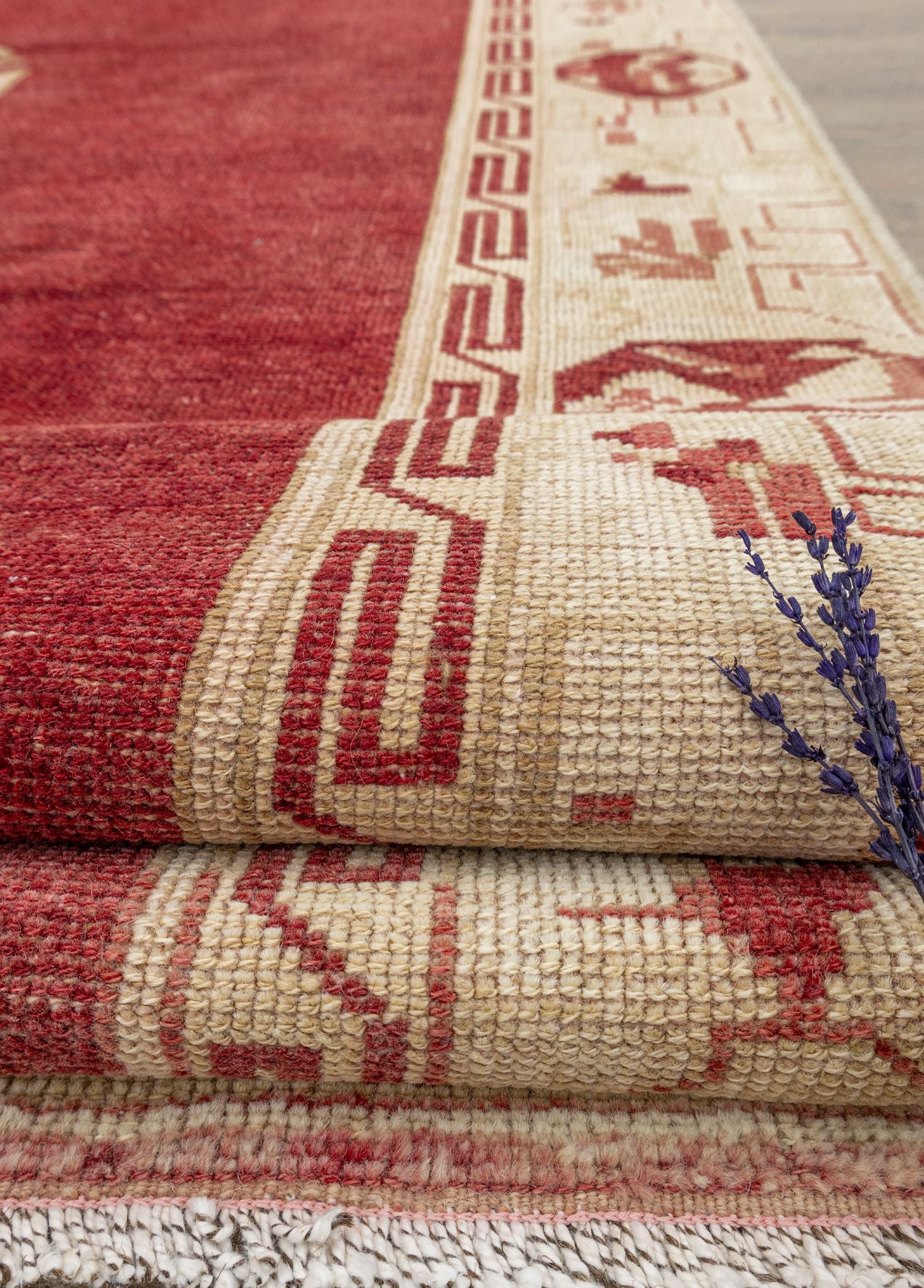 Soho Antiq-Halia Kırmızı Vintage Yün Halı 191x349 Cm-Halı-4-Milagron.com