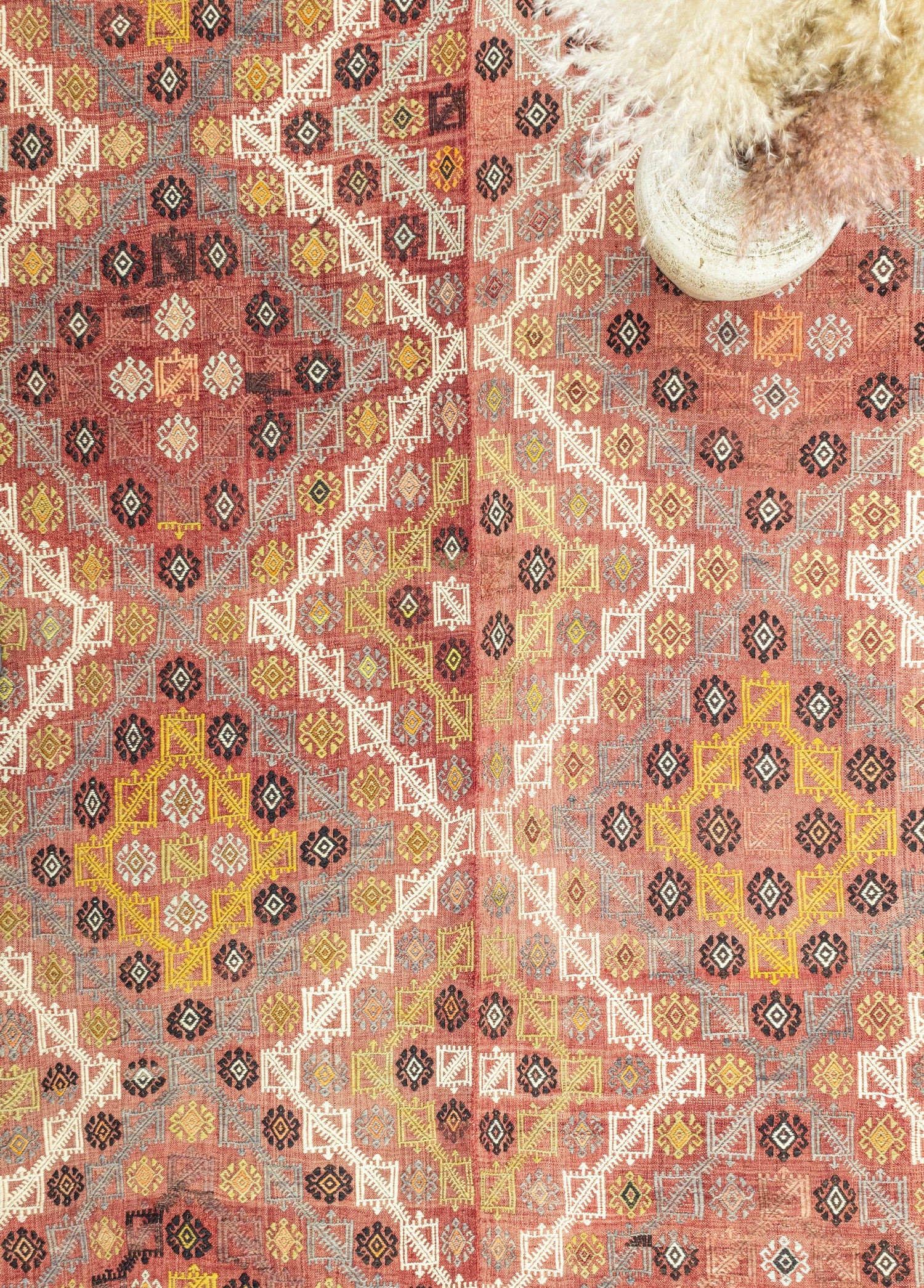 Soho Antiq-Hamed çift Kanat El Dokuma Cicim Kilim 182x297 Cm-Halı-3-Milagron.com