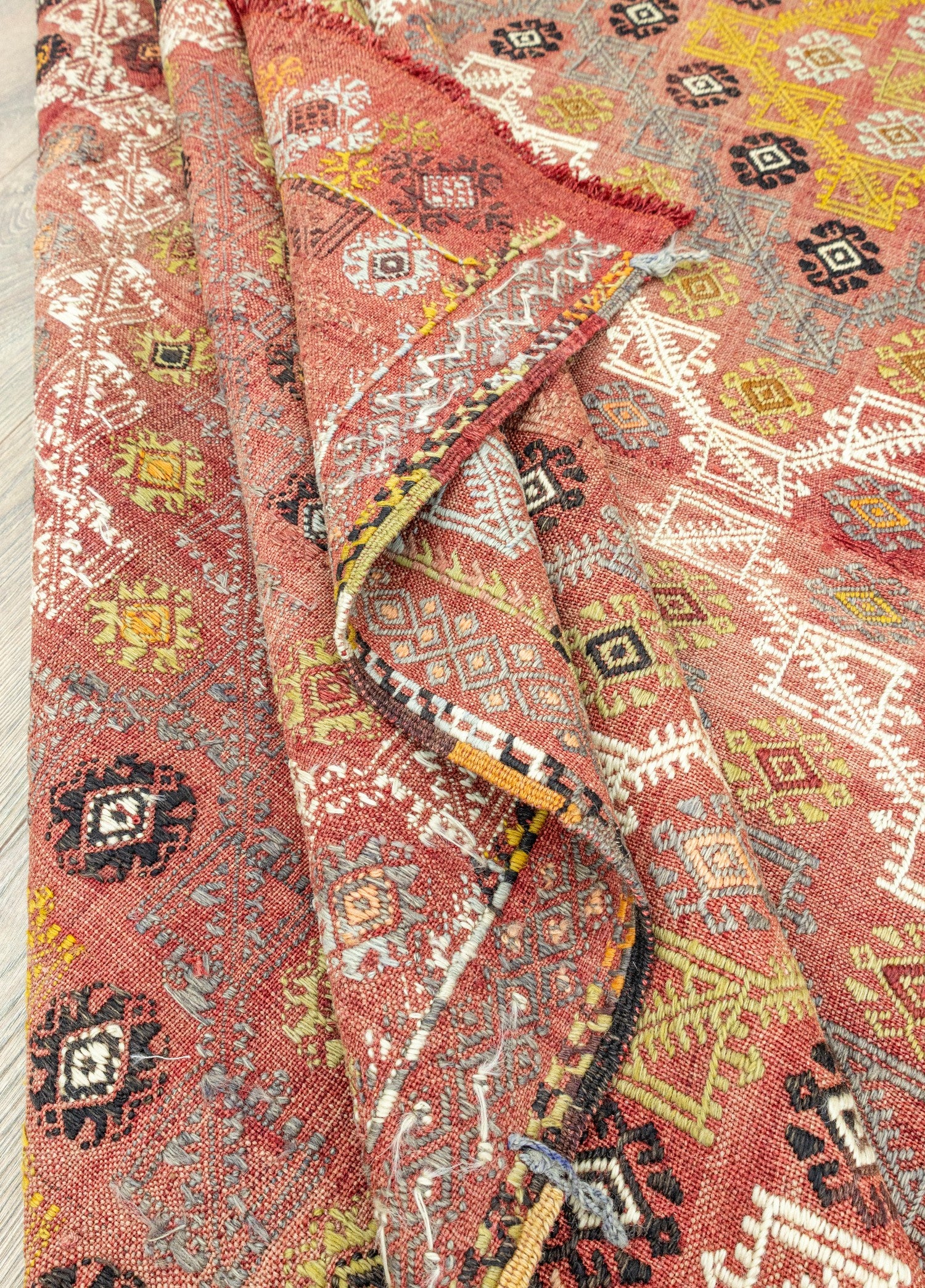 Soho Antiq-Hamed çift Kanat El Dokuma Cicim Kilim 182x297 Cm-Halı-7-Milagron.com