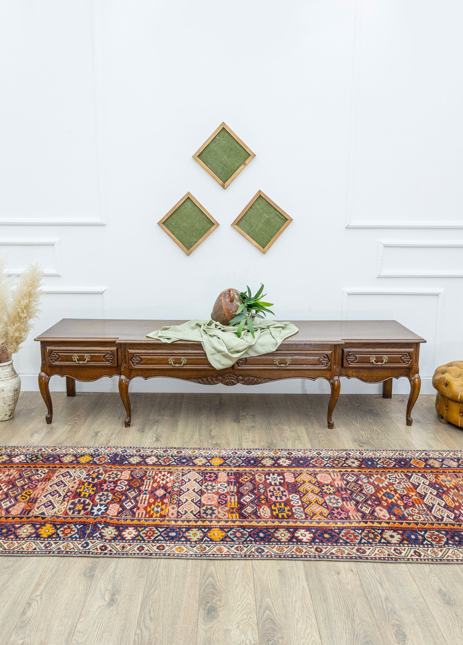 Soho Antiq-Hannes Etnik Desenli El Dokuma Yolluk 89x397 Cm-Halı-2-Milagron.com