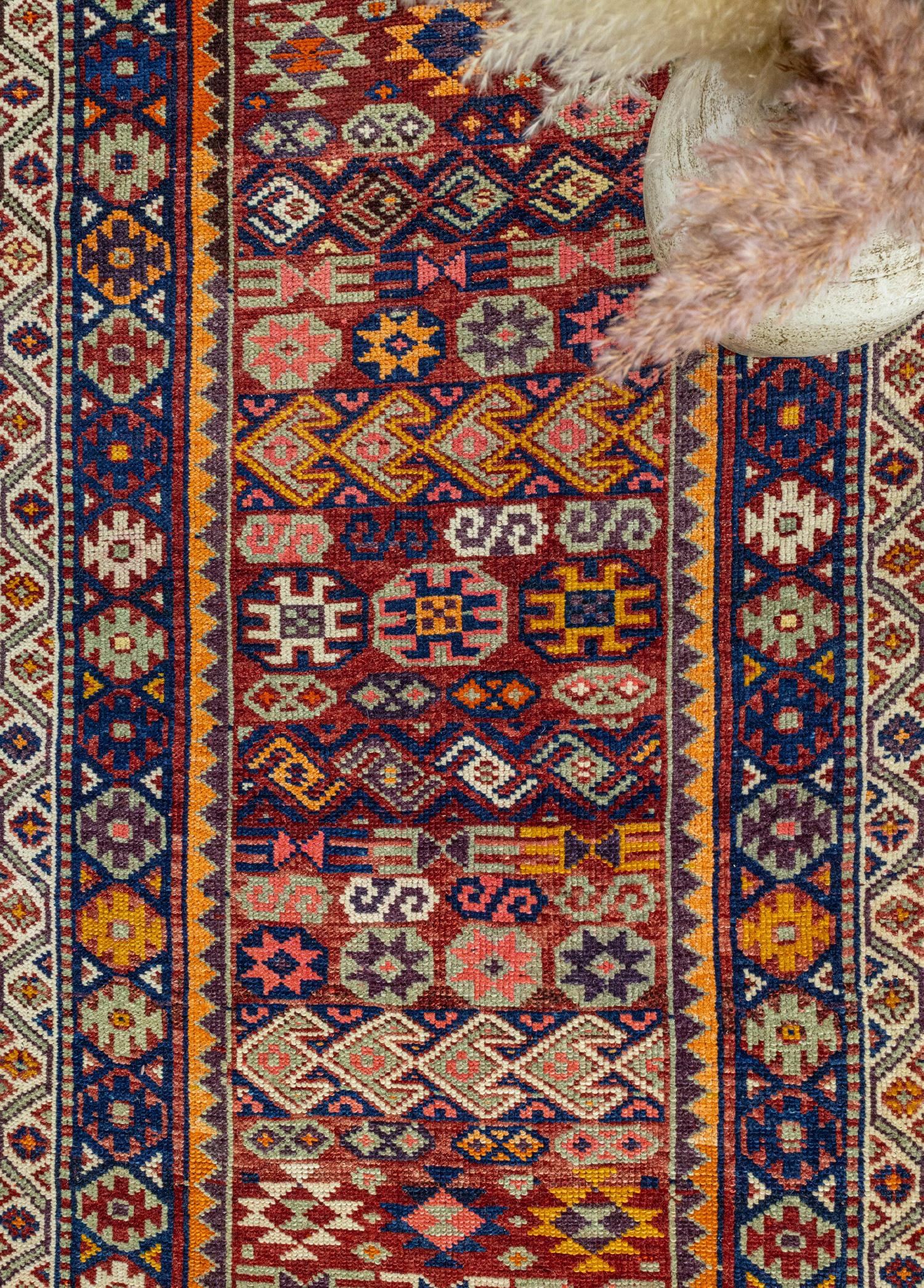 Soho Antiq-Hannes Etnik Desenli El Dokuma Yolluk 89x397 Cm-Halı-3-Milagron.com